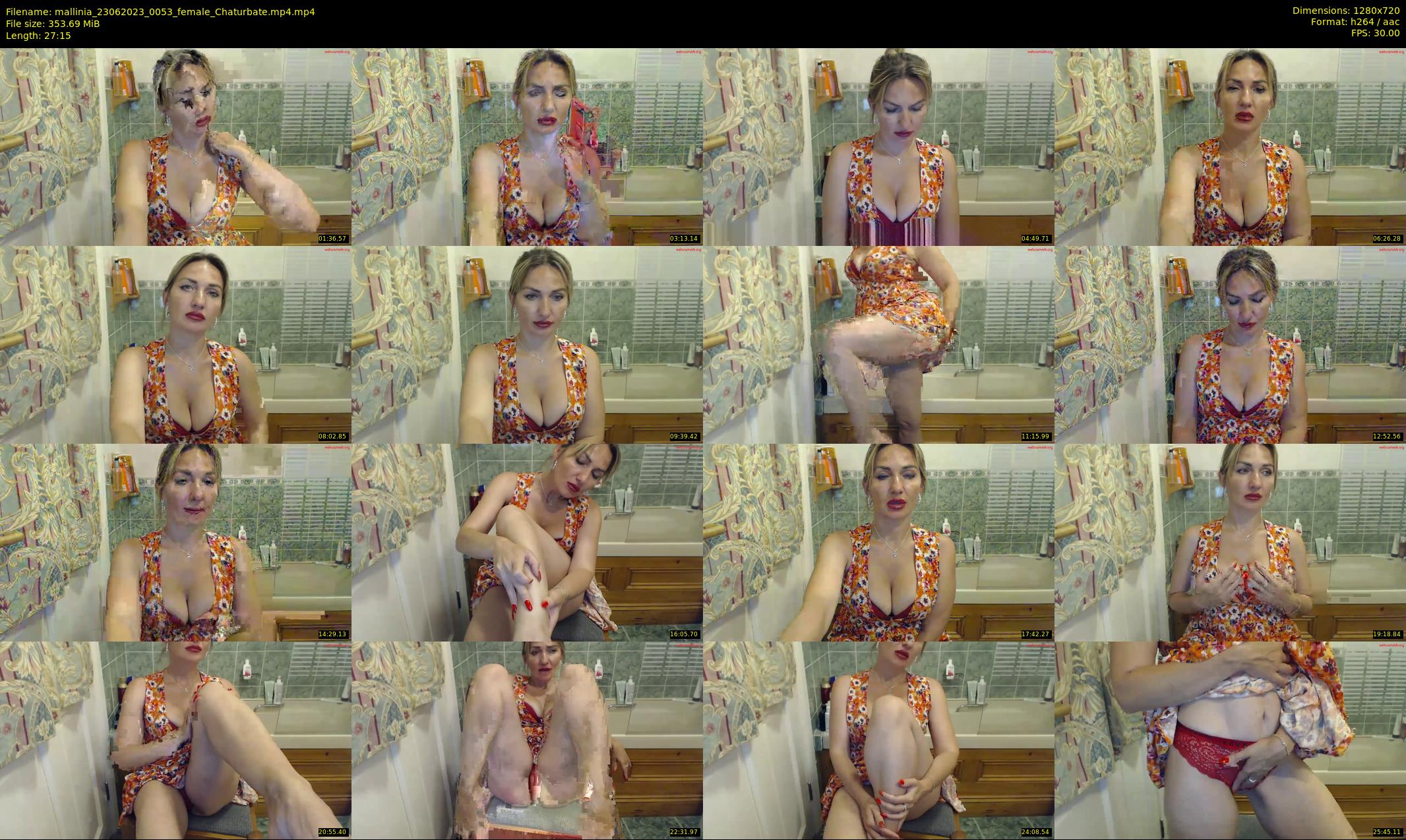 mallinia — 28 minute Chaturbate female cam show recording, 720p, Jun 23, 2023
