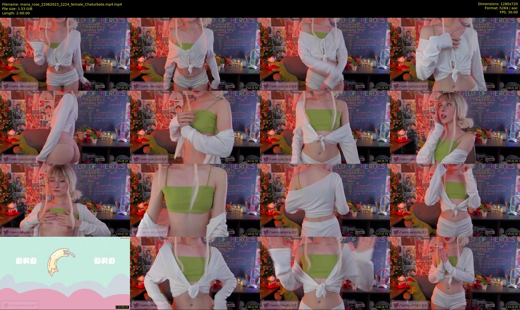 mana_rose — 120 minute Chaturbate female cam show recording, 720p, Jun 22, 2023