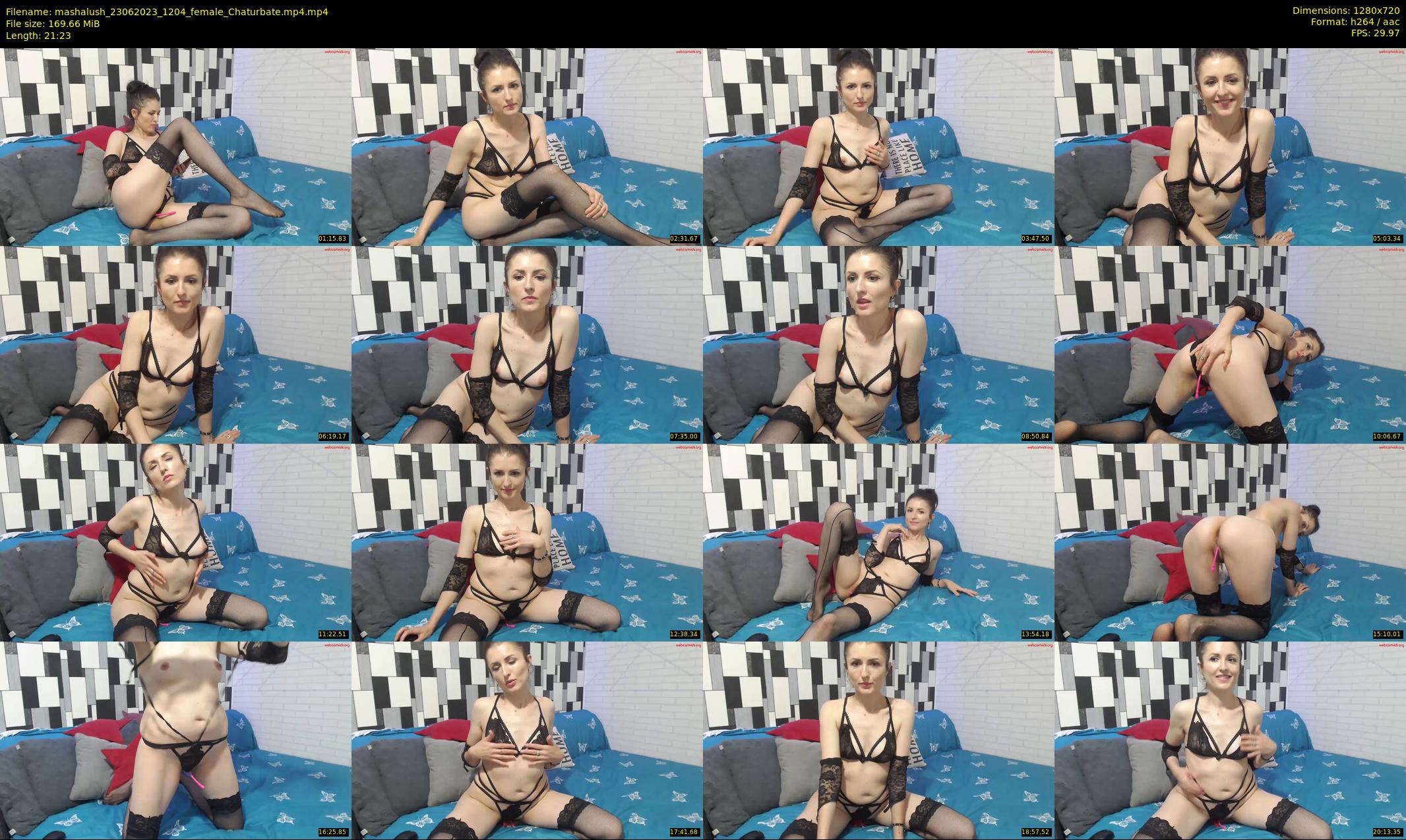 mashalush — 22 minute Chaturbate female cam show recording, 720p, Jun 23, 2023