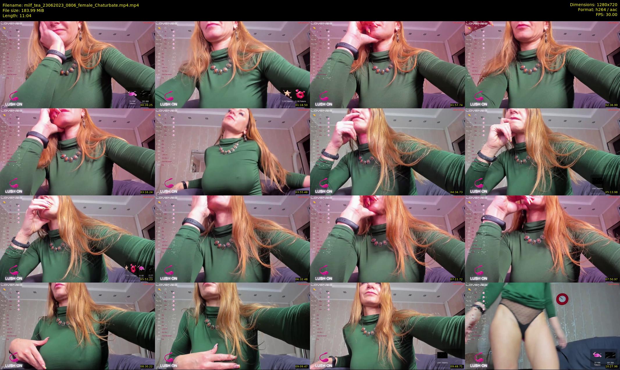 milf_tea — 12 minute Chaturbate female cam show recording, 720p, Jun 23, 2023