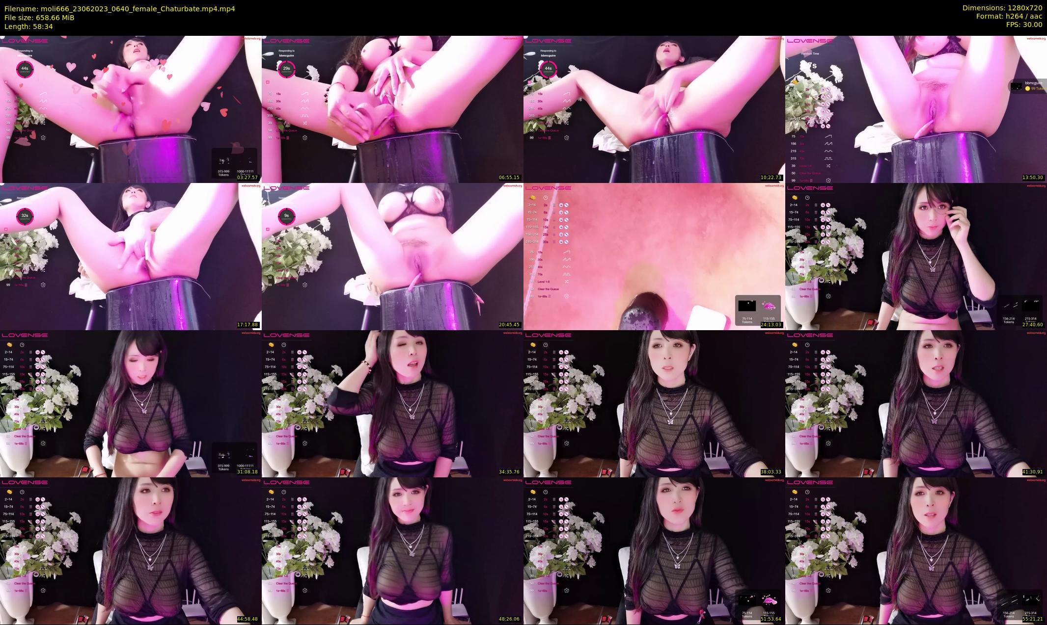 moli666 — 59 minute Chaturbate female cam show recording, 720p, Jun 23, 2023