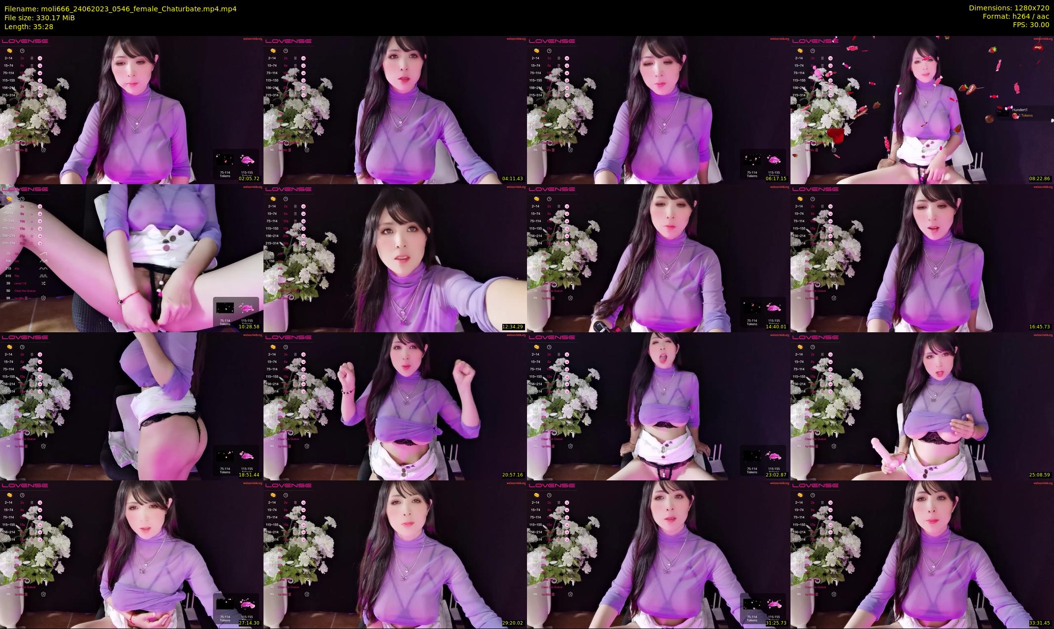 moli666 — 36 minute Chaturbate female cam show recording, 720p, Jun 24, 2023