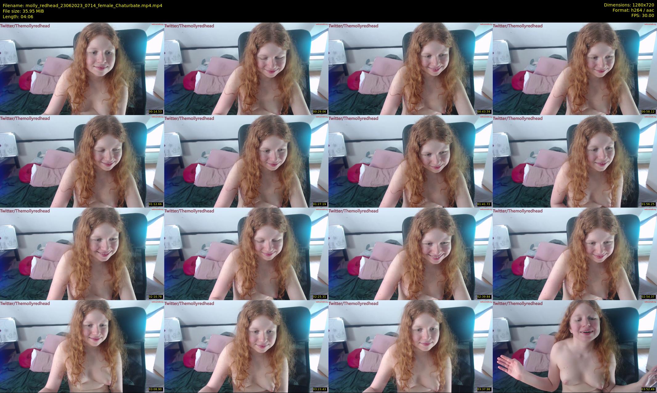 molly_redhead — 5 minute Chaturbate female cam show recording, 720p, Jun 23, 2023