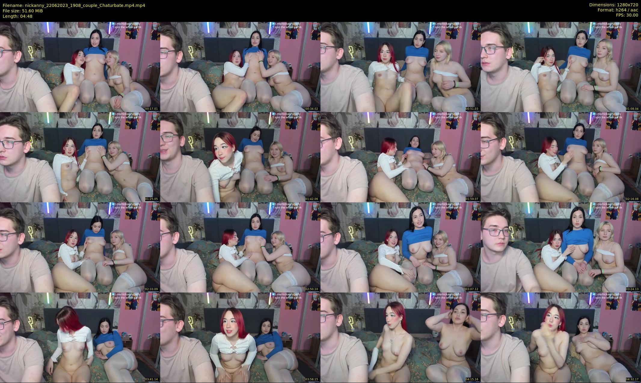 nickanny — 5 minute Chaturbate couple cam show recording, 720p, Jun 22, 2023