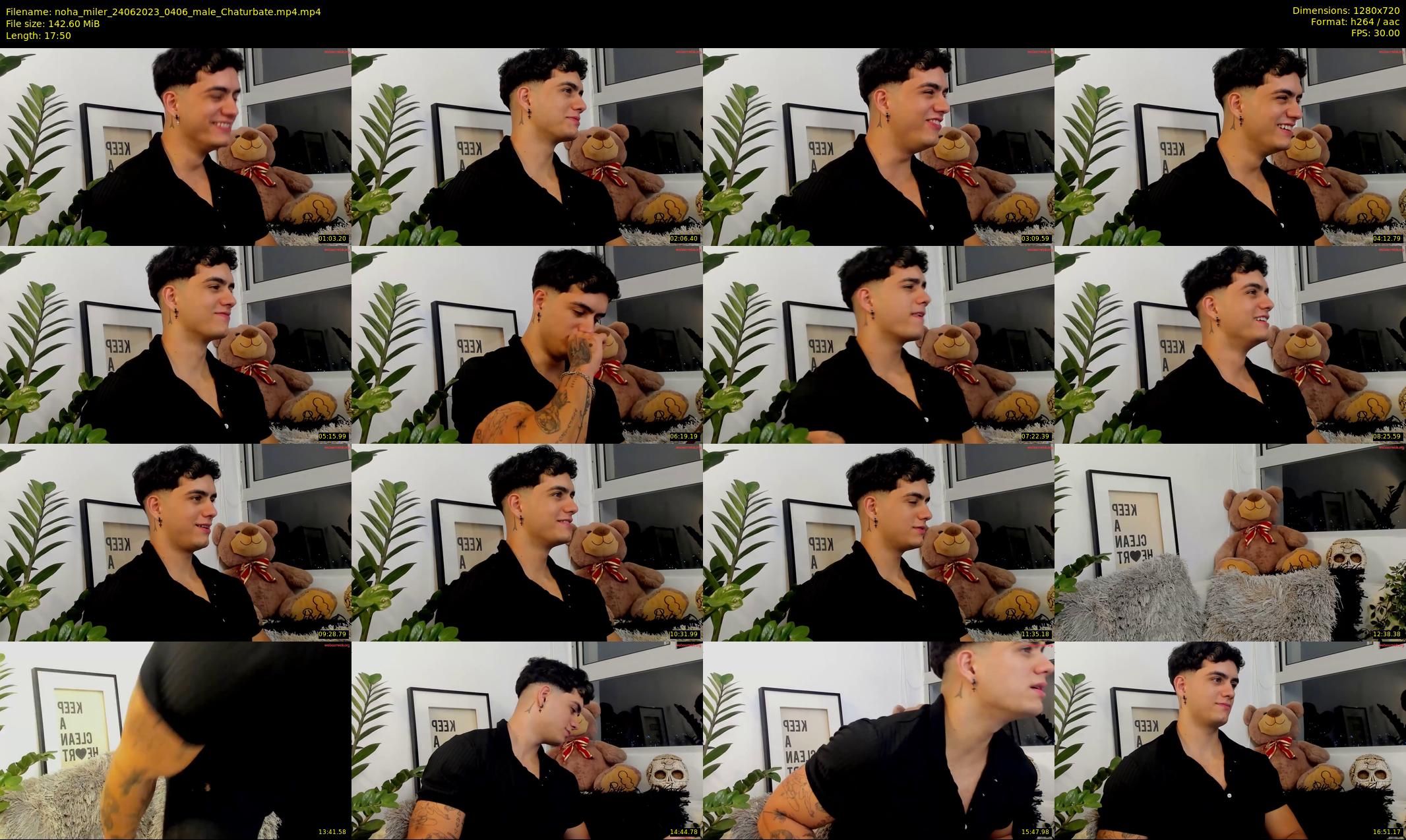 noha_miler — 18 minute Chaturbate male cam show recording, 720p, Jun 24, 2023