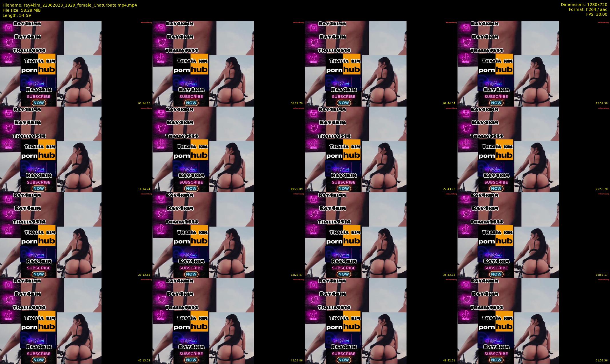 ray4kim — 55 minute Chaturbate couple cam show recording, 720p, Jun 22, 2023