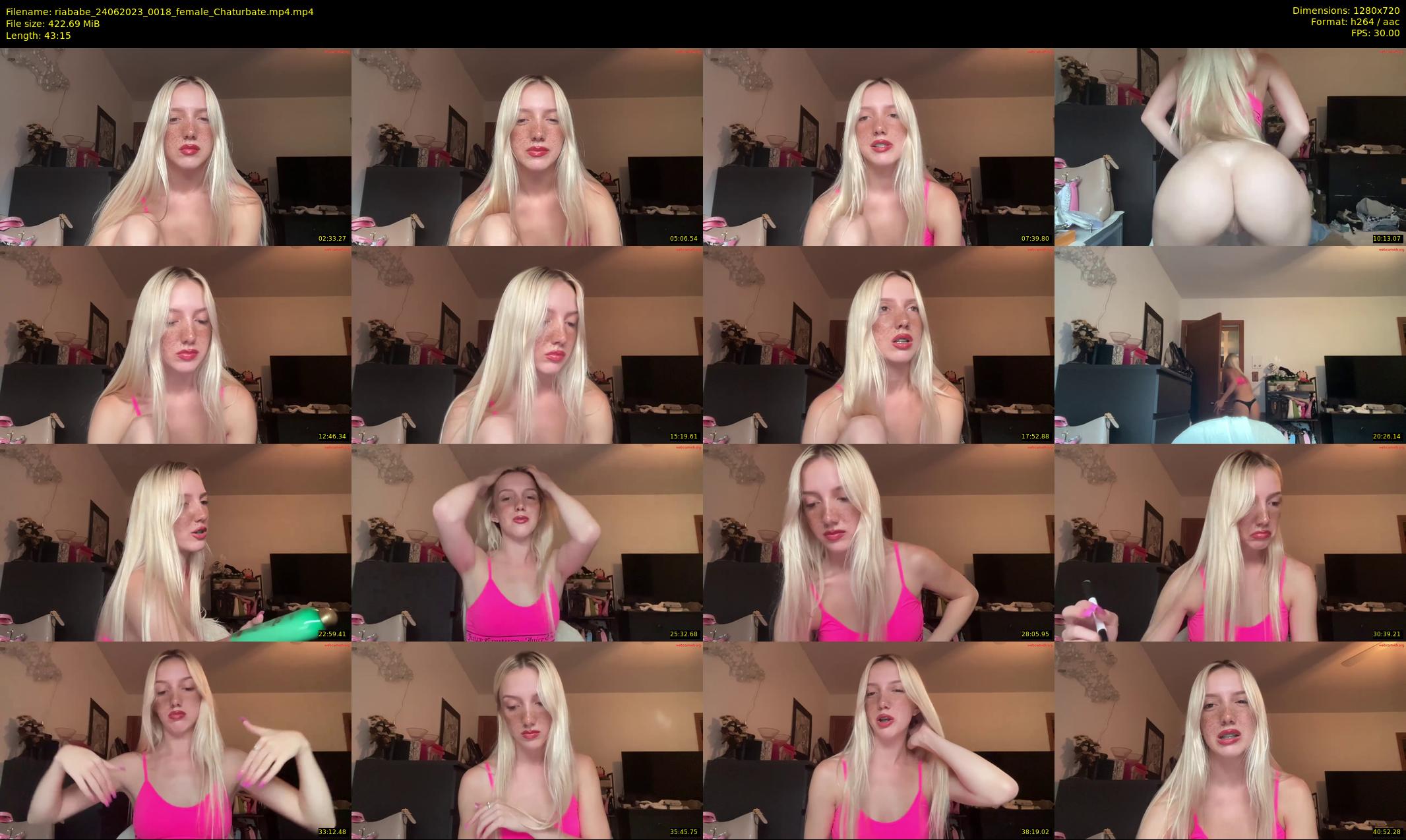 riababe — 44 minute Chaturbate female cam show recording, 720p, Jun 24, 2023