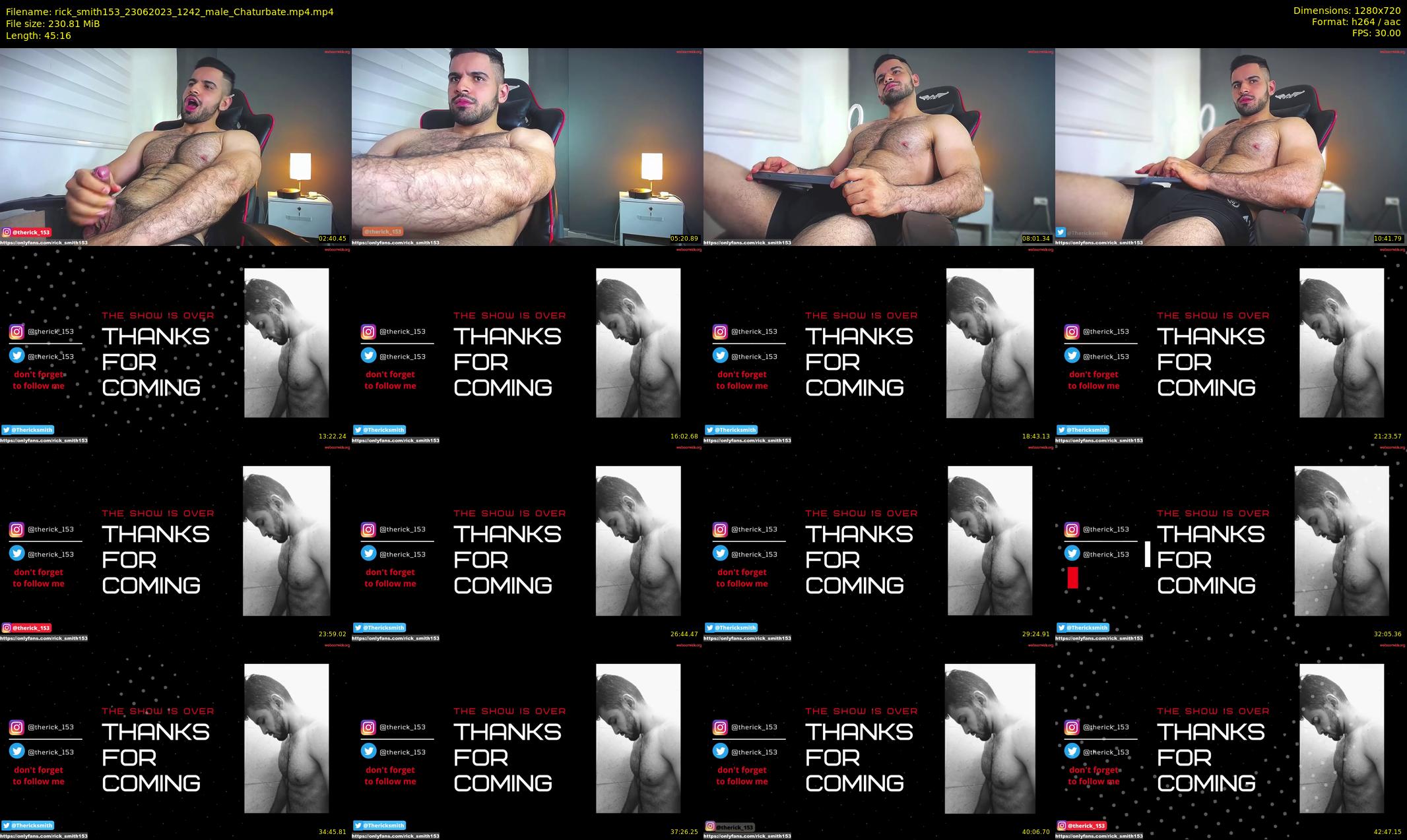 rick_smith153 — 46 minute Chaturbate male cam show recording, 720p, Jun 23, 2023