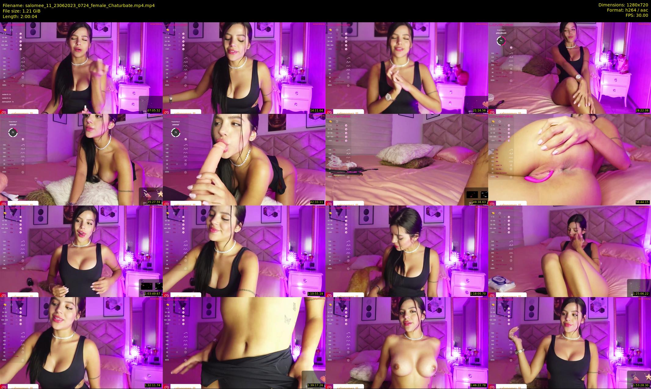 salomee_11 — 121 minute Chaturbate female cam show recording, 720p, Jun 23, 2023