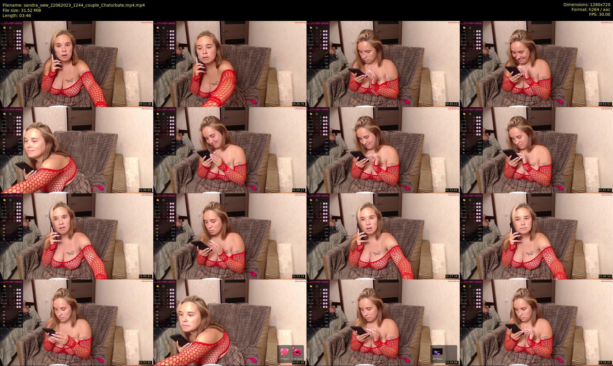 sandra_sww — 4 minute Chaturbate couple cam show recording, 720p, Jun 22, 2023