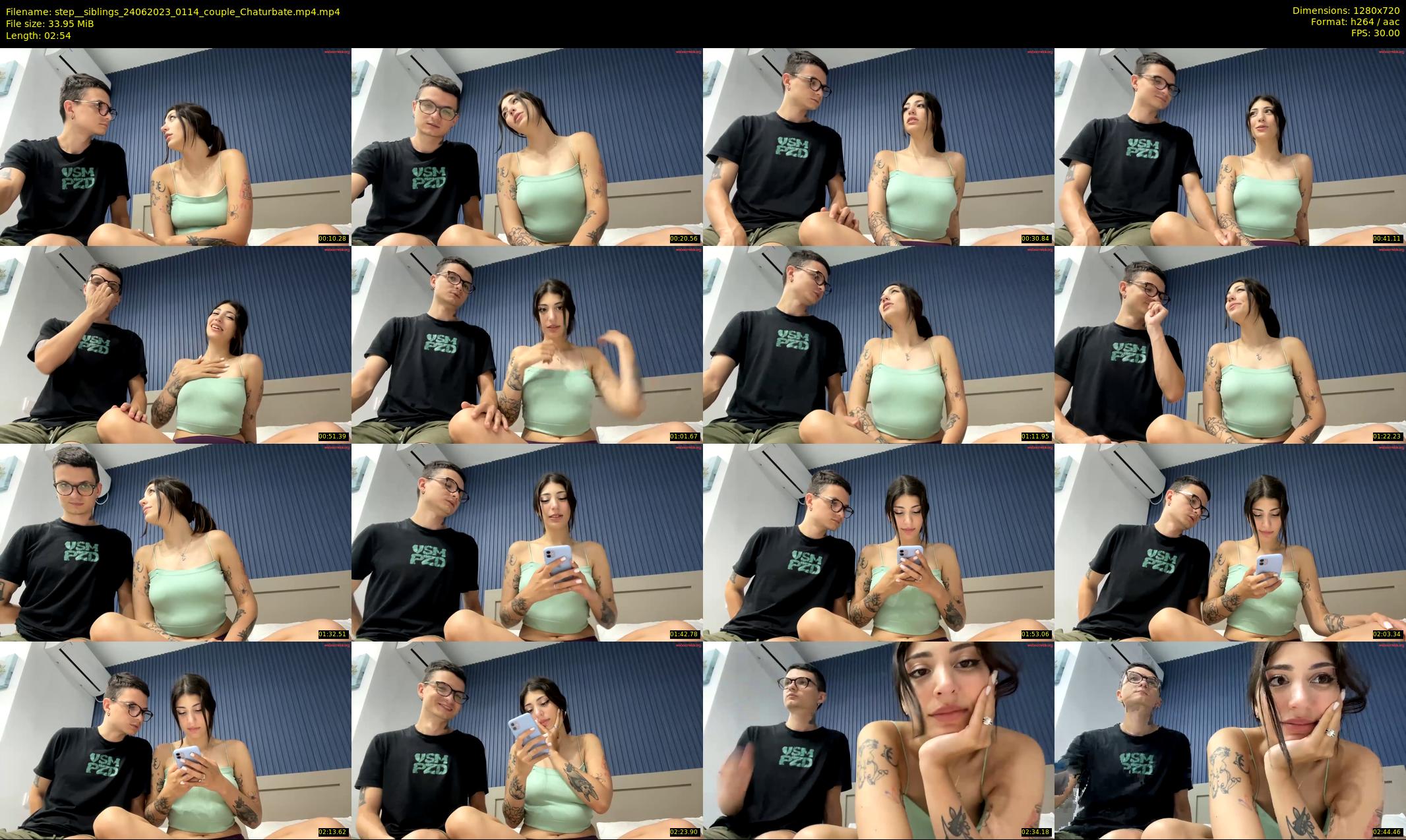 step__siblings — 3 minute Chaturbate couple cam show recording, 720p, Jun 24, 2023