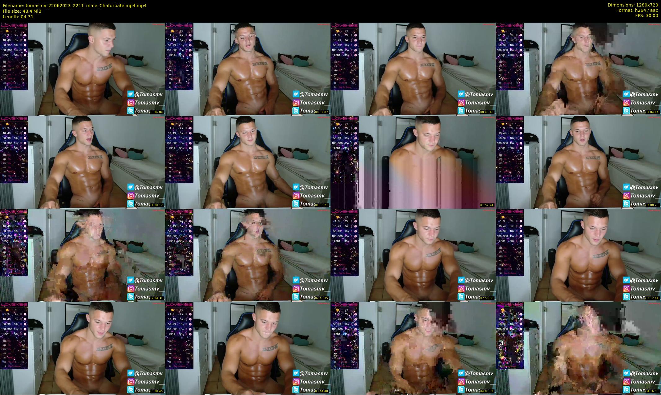 tomasmv — 5 minute Chaturbate male cam show recording, 720p, Jun 22, 2023