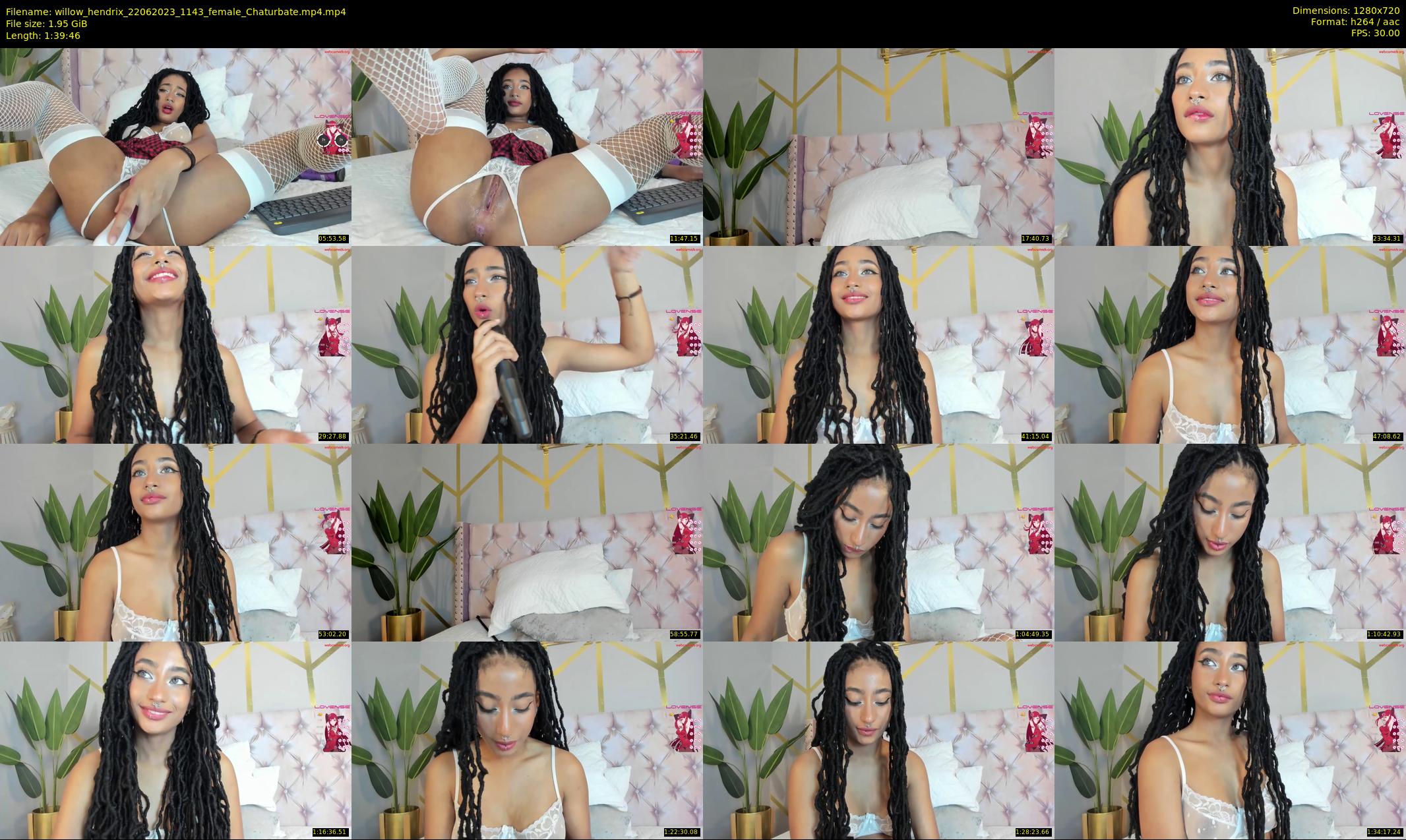 willow_hendrix — 100 minute Chaturbate female cam show recording, 720p, Jun 22, 2023