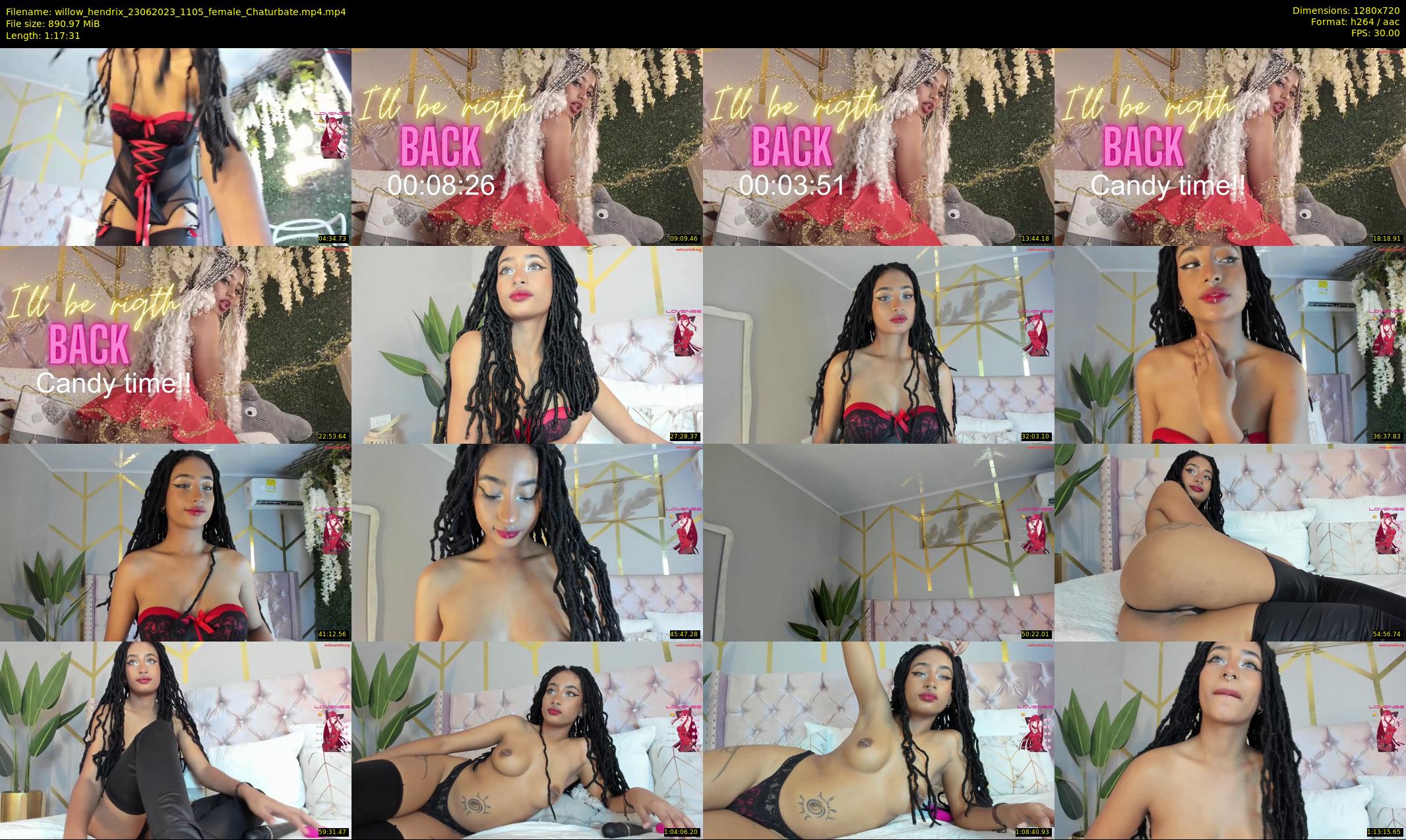 willow_hendrix — 78 minute Chaturbate female cam show recording, 720p, Jun 23, 2023