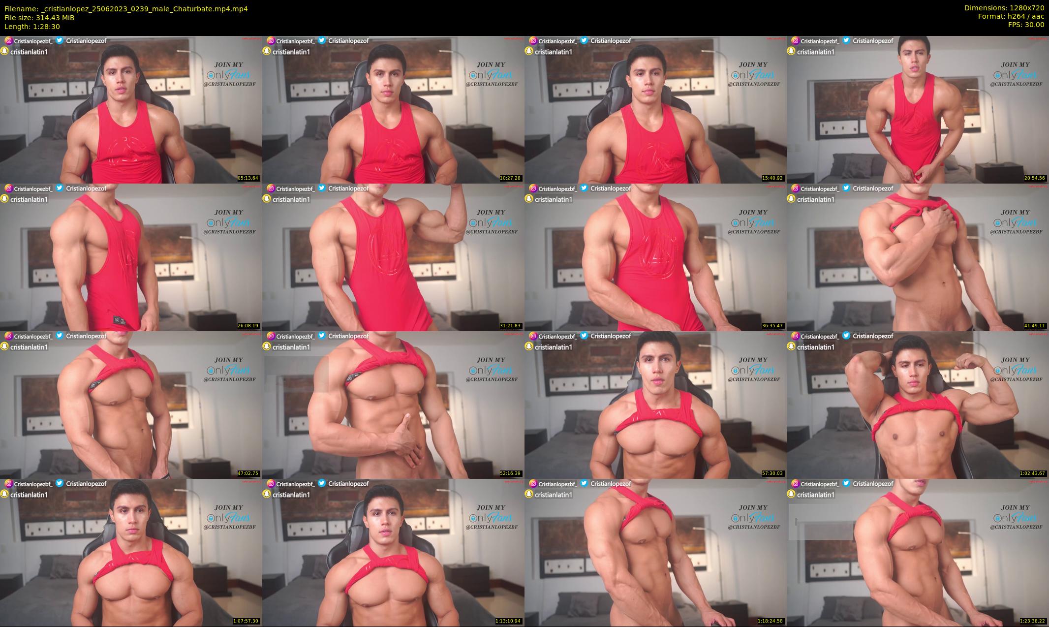 _cristianlopez — 89 minute Chaturbate male cam show recording, 720p, Jun 25, 2023