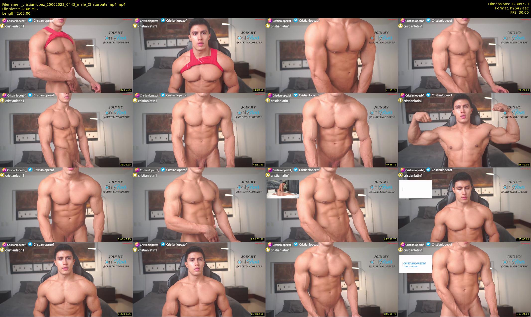 _cristianlopez — 120 minute Chaturbate male cam show recording, 720p, Jun 25, 2023