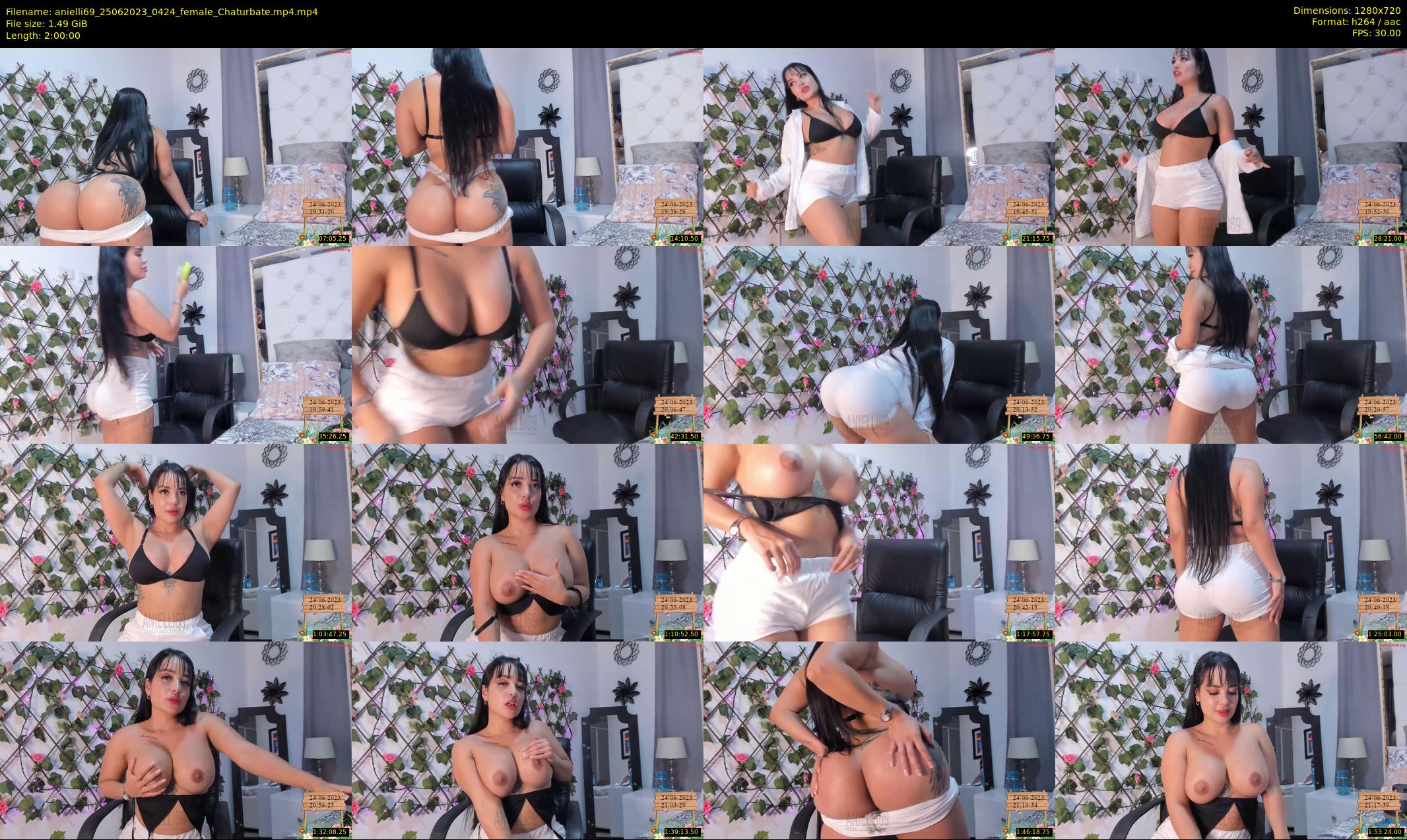anielli69 — 120 minute Chaturbate female cam show recording, 720p, Jun 25, 2023