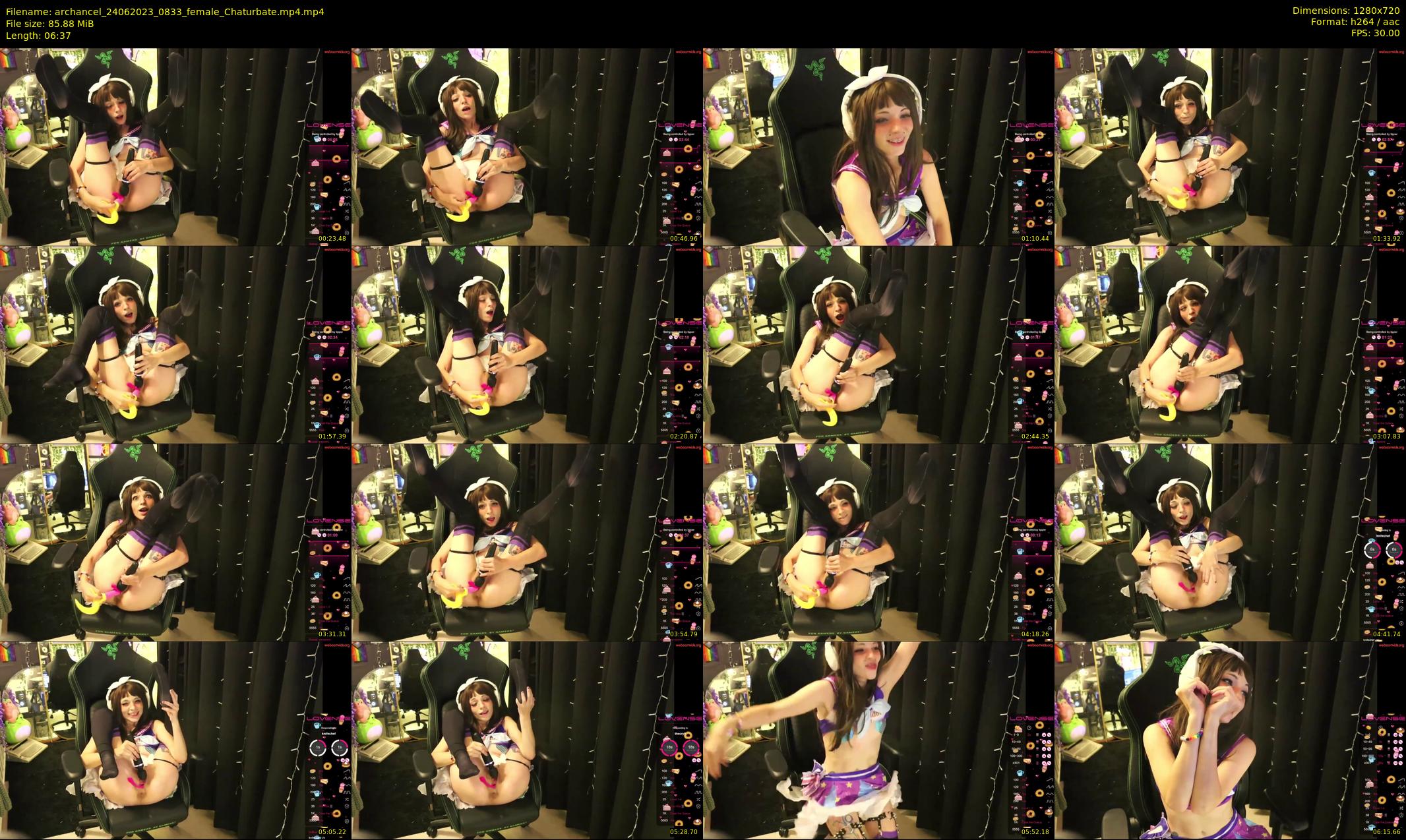 archancel — 7 minute Chaturbate female cam show recording, 720p, Jun 24, 2023