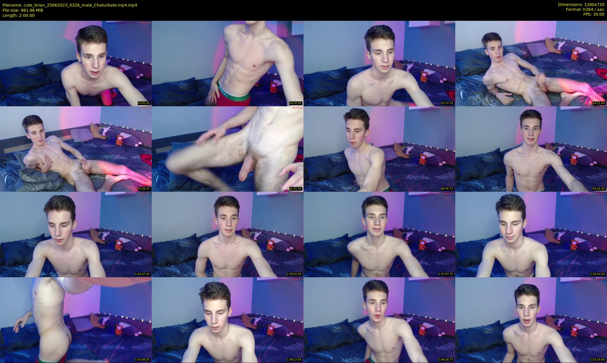 cute_brian — 120 minute Chaturbate male cam show recording, 720p, Jun 25, 2023
