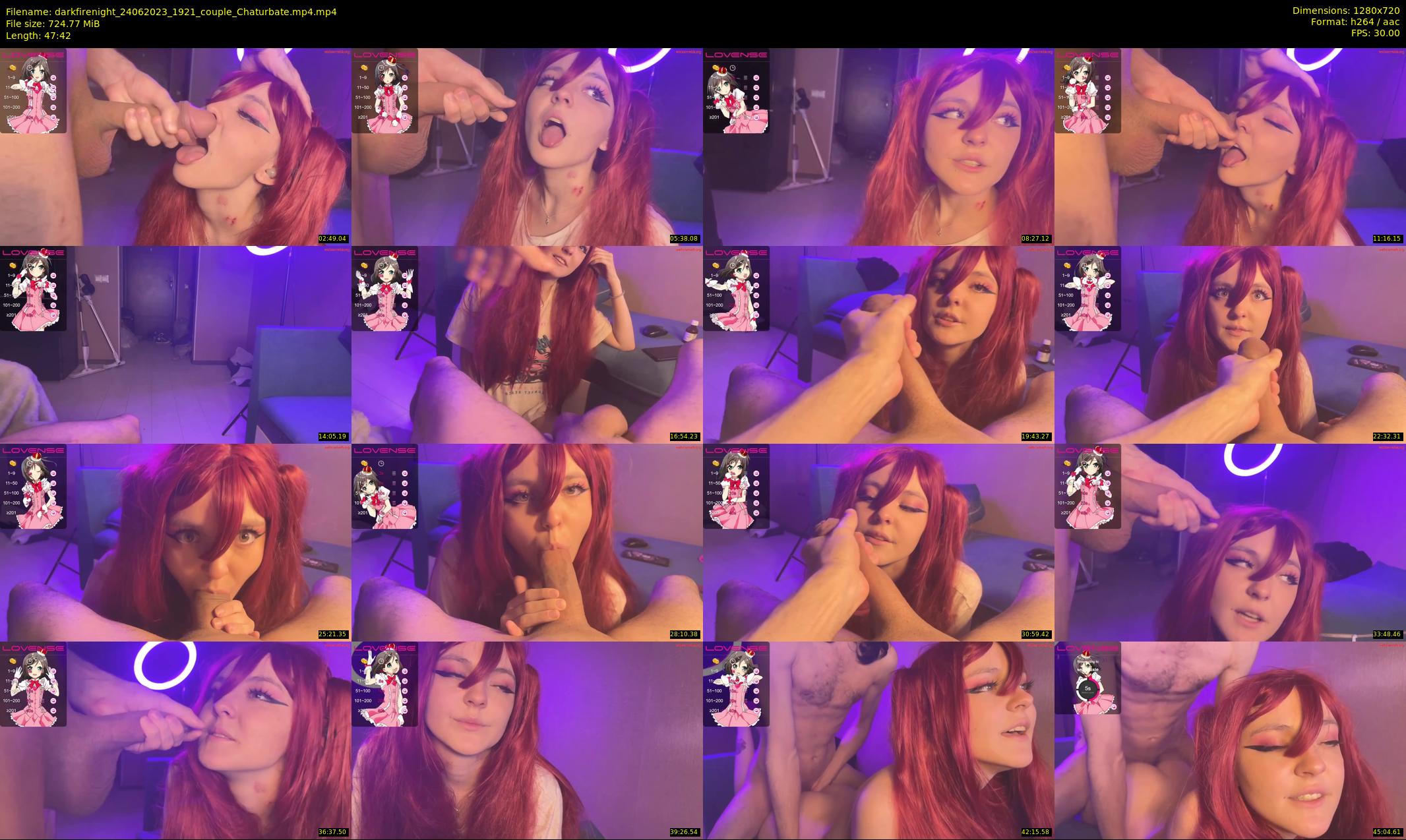 darkfirenight — 48 minute Chaturbate couple cam show recording, 720p, Jun 24, 2023