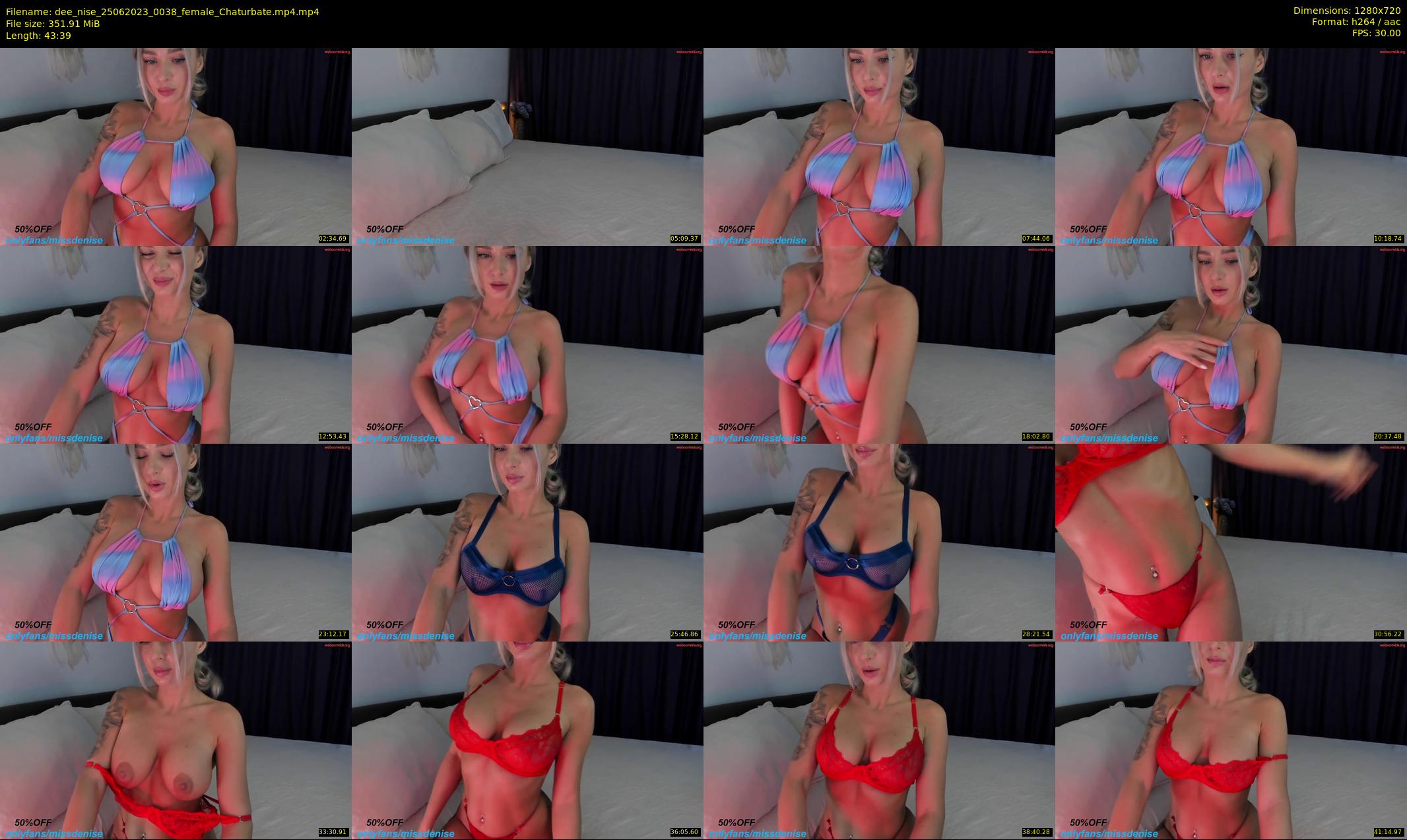 dee_nise — 44 minute Chaturbate female cam show recording, 720p, Jun 25, 2023