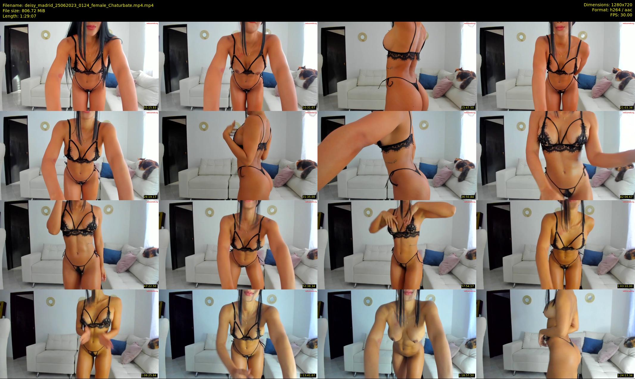 deisy_madrid — 90 minute Chaturbate female cam show recording, 720p, Jun 25, 2023