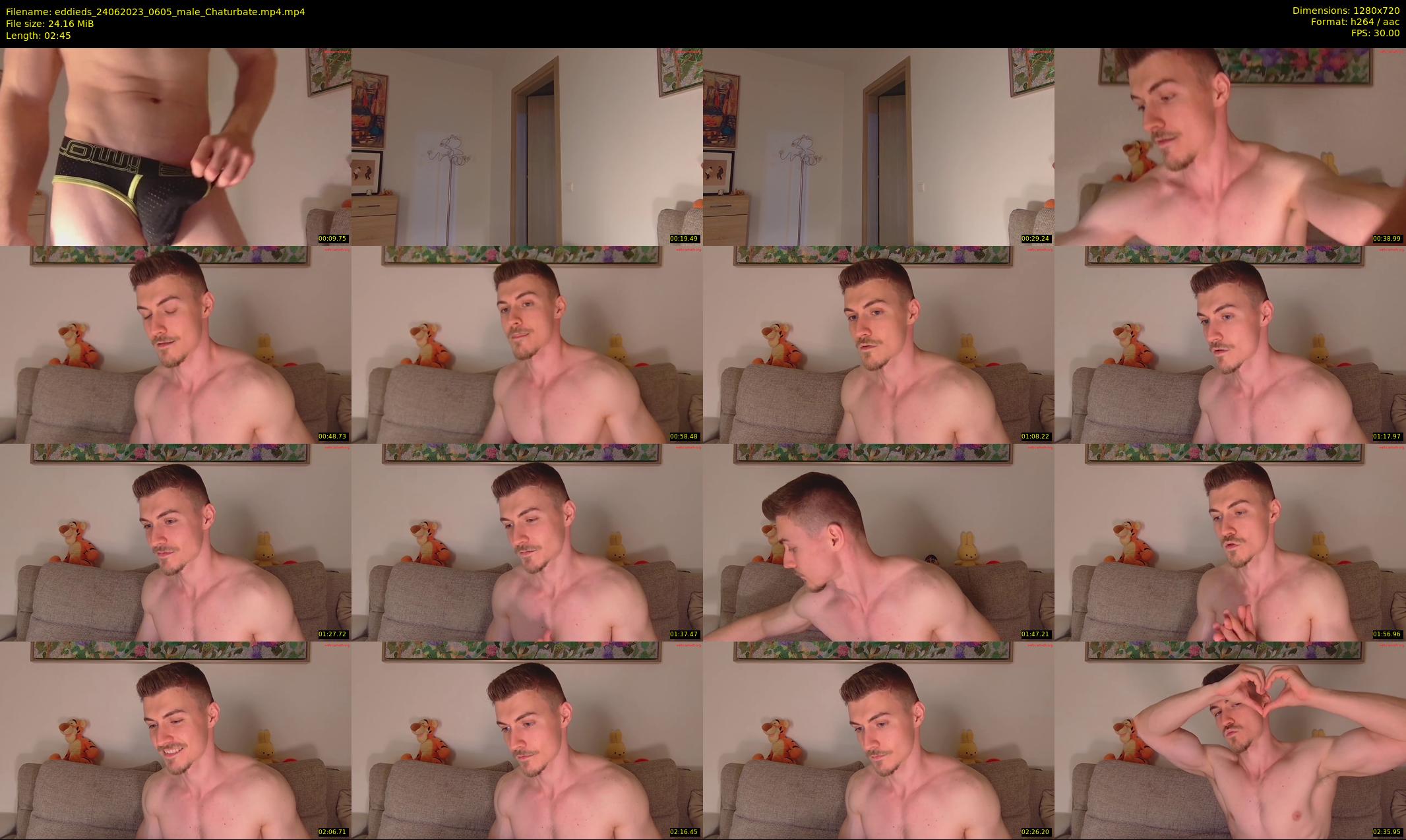 eddieds — 3 minute Chaturbate male cam show recording, 720p, Jun 24, 2023