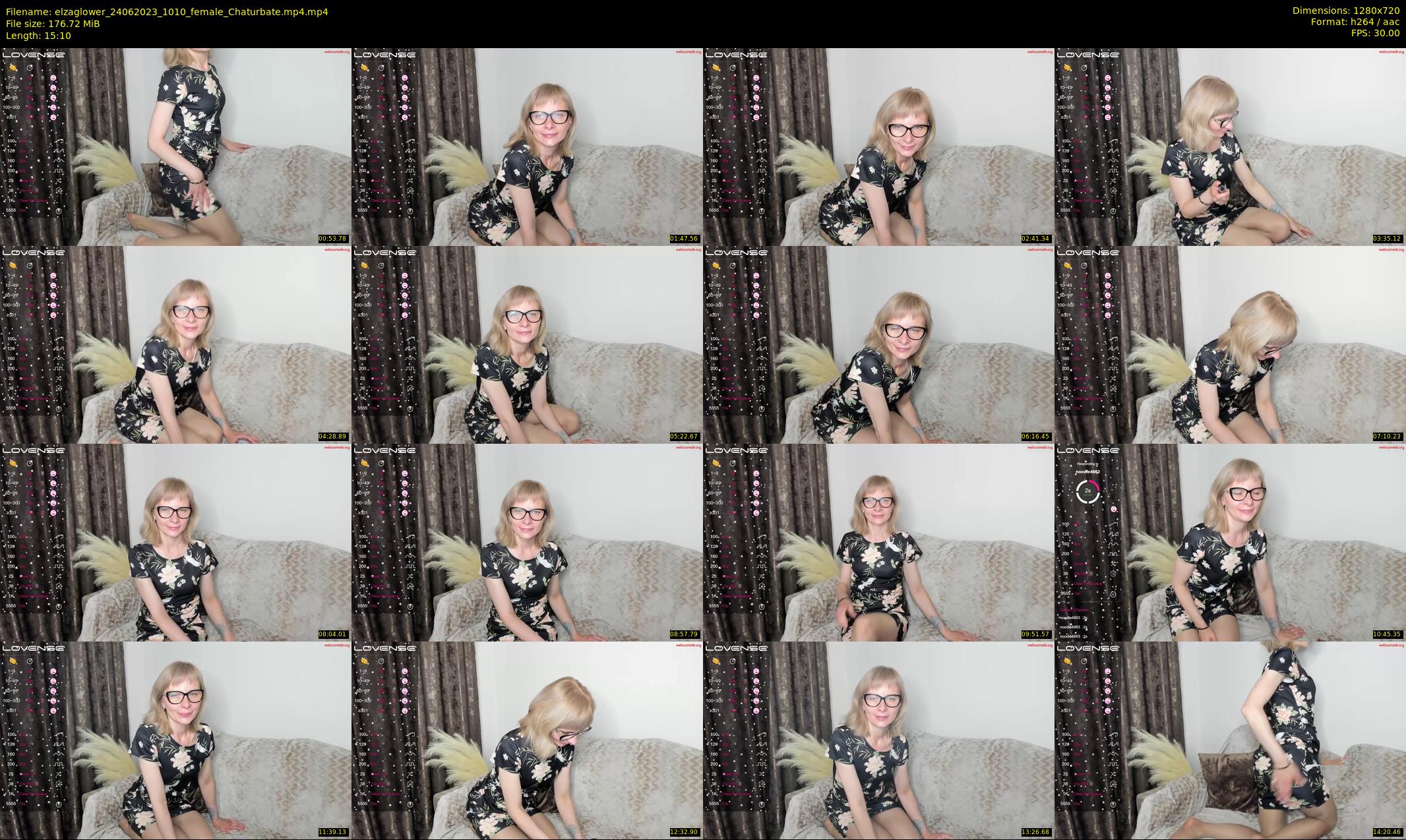 elzaglower — 16 minute Chaturbate female cam show recording, 720p, Jun 24, 2023