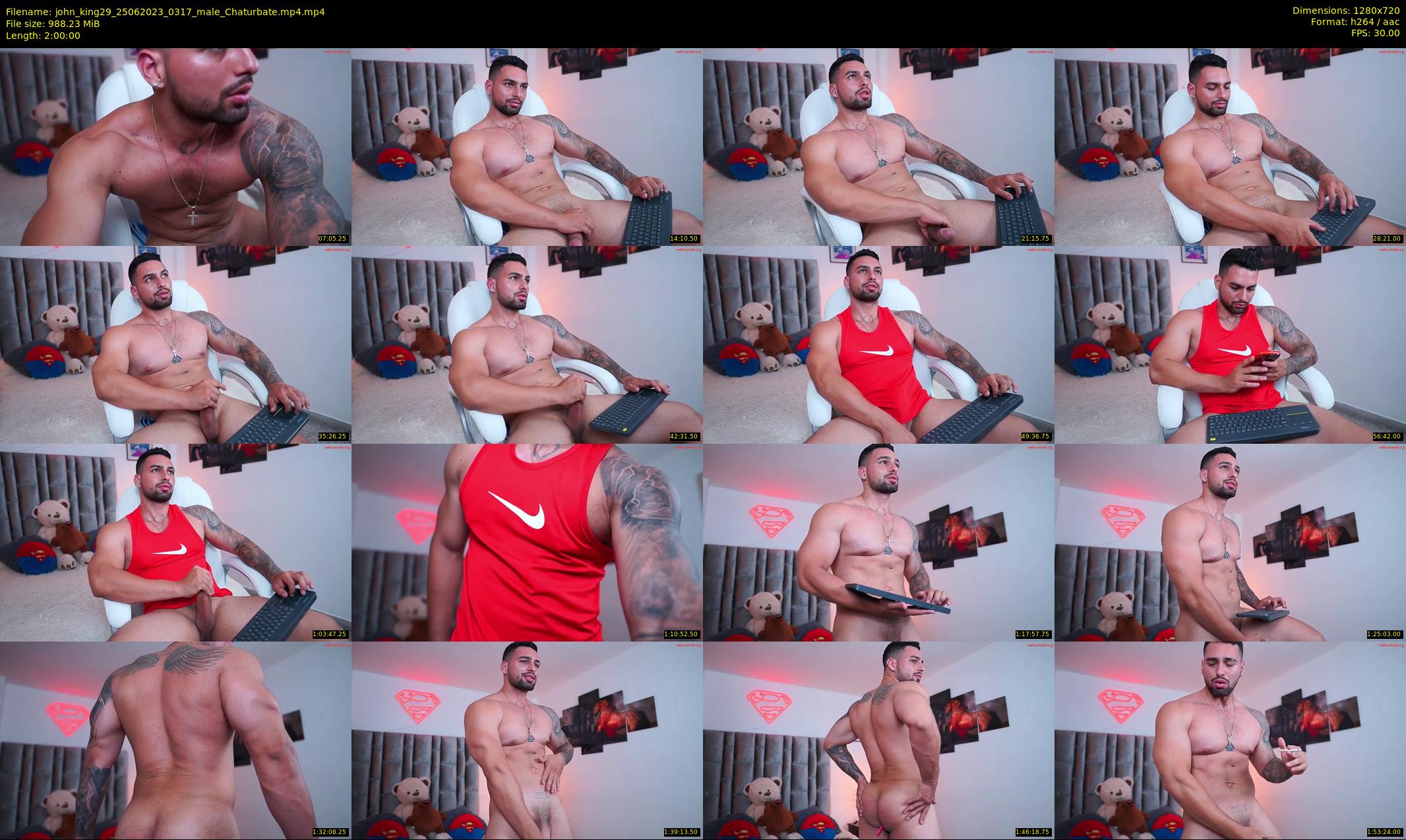 john_king29 — 120 minute Chaturbate male cam show recording, 720p, Jun 25, 2023