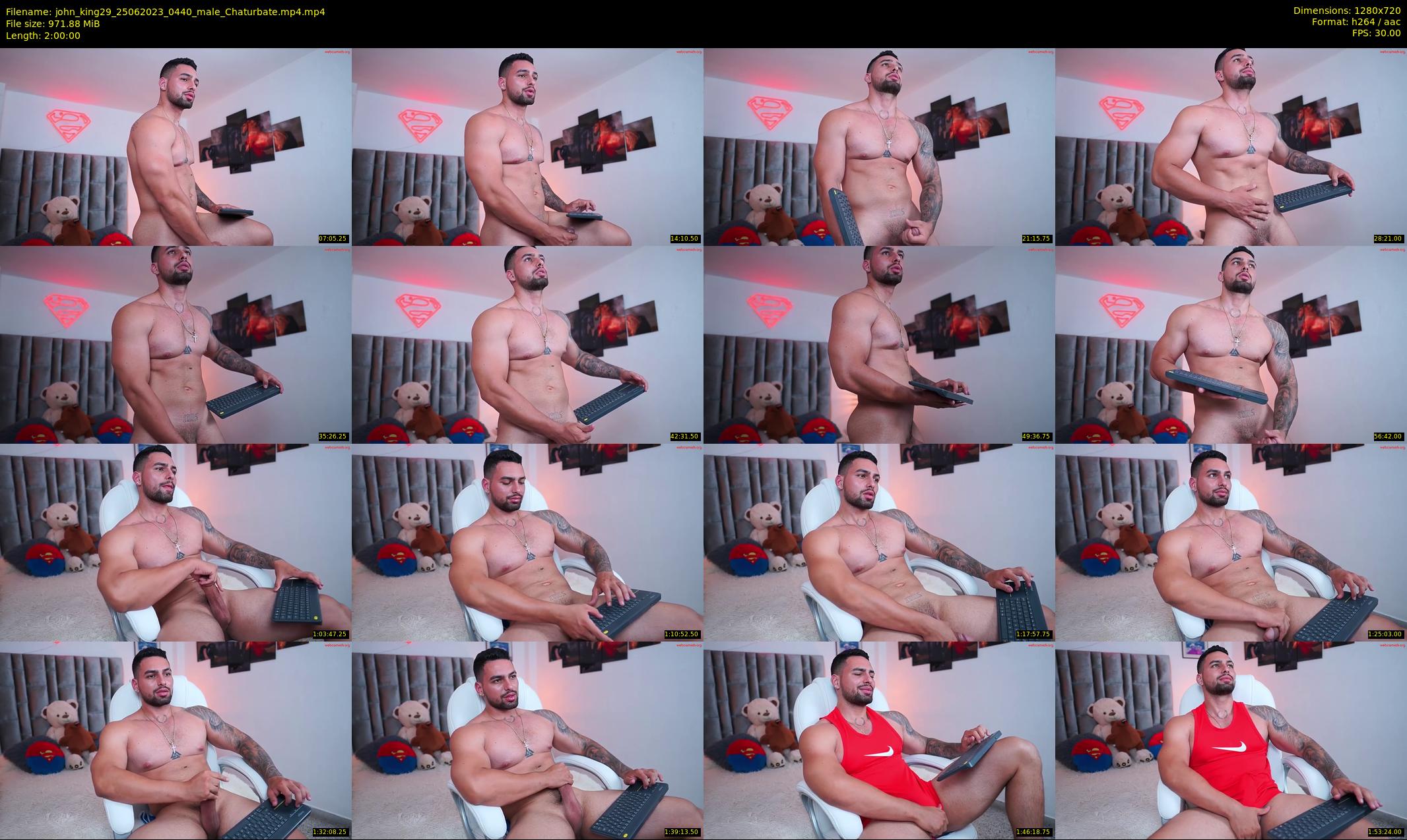 john_king29 — 120 minute Chaturbate male cam show recording, 720p, Jun 25, 2023
