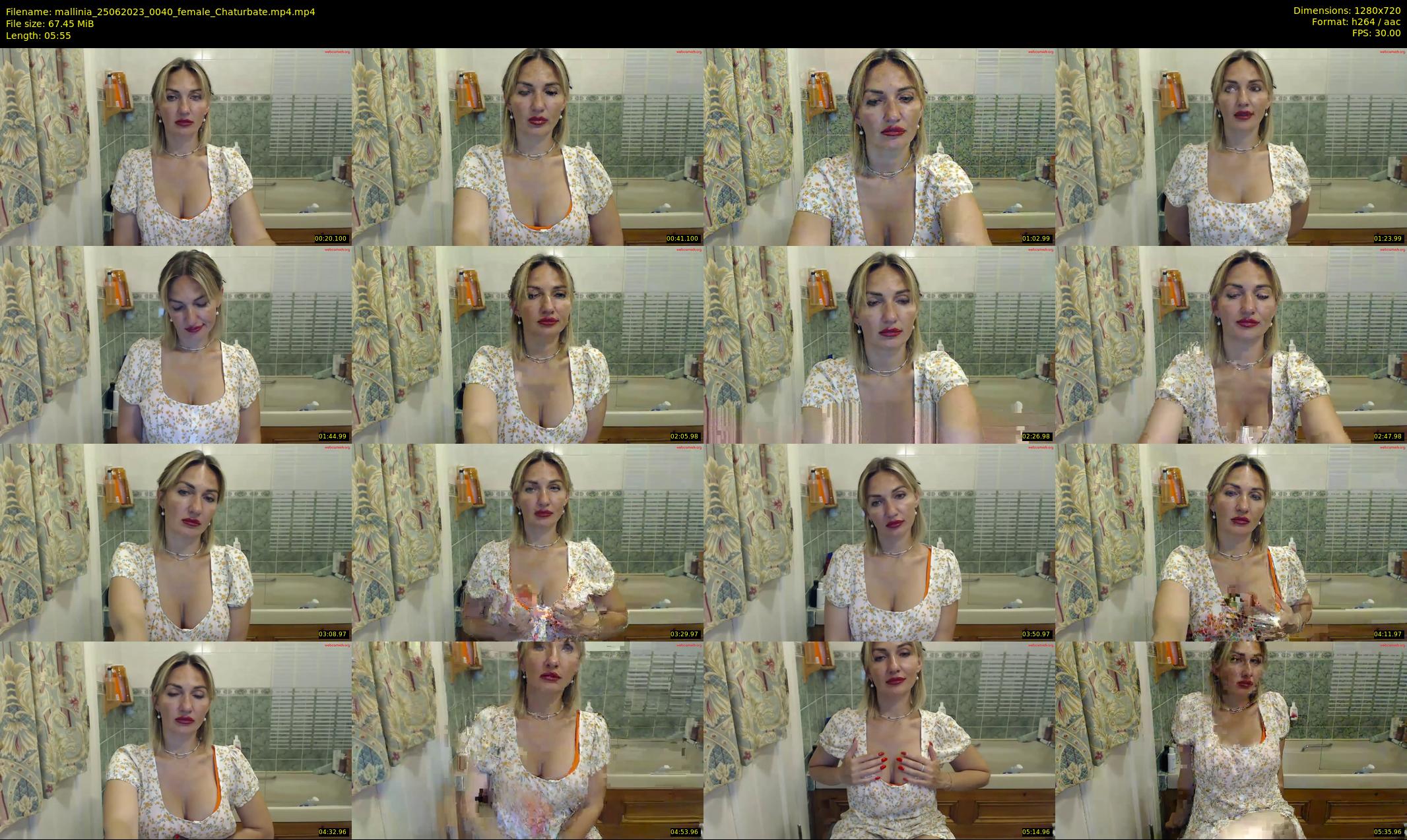 mallinia — 6 minute Chaturbate female cam show recording, 720p, Jun 25, 2023