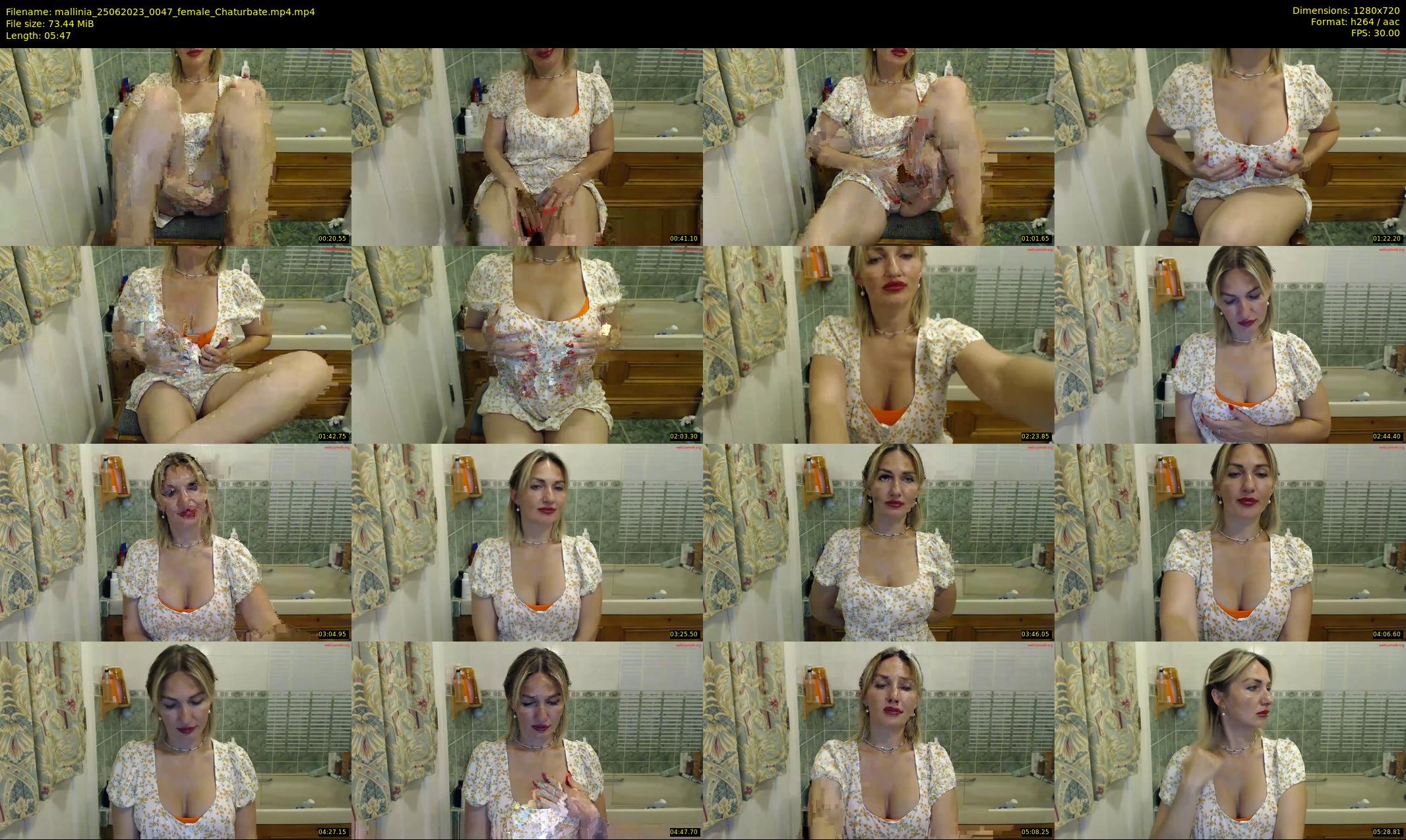 mallinia — 6 minute Chaturbate female cam show recording, 720p, Jun 25, 2023