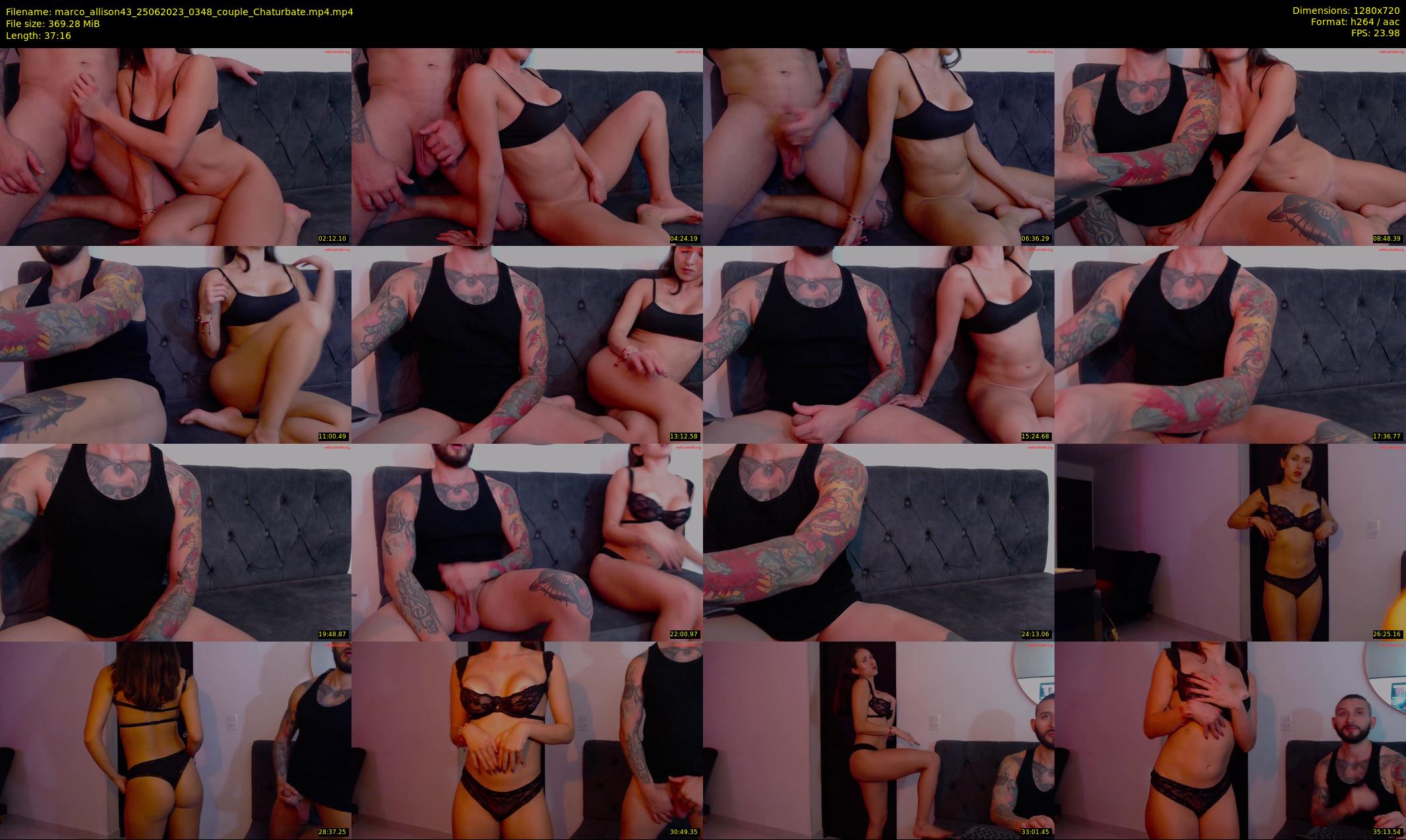 marco_allison43 — 38 minute Chaturbate couple cam show recording, 720p, Jun 25, 2023
