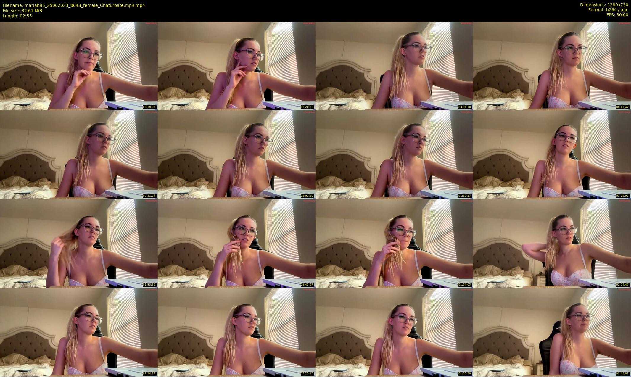 mariah95 — 3 minute Chaturbate female cam show recording, 720p, Jun 25, 2023