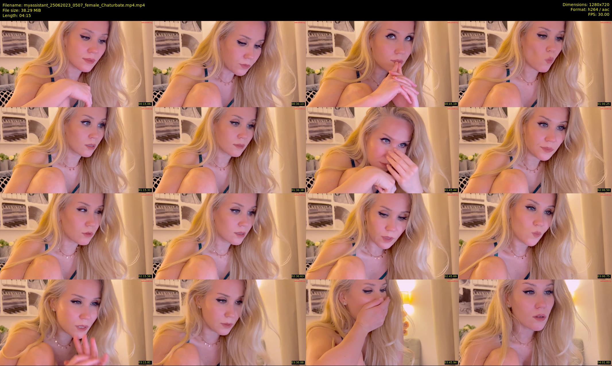 myassistant — 5 minute Chaturbate female cam show recording, 720p, Jun 25, 2023