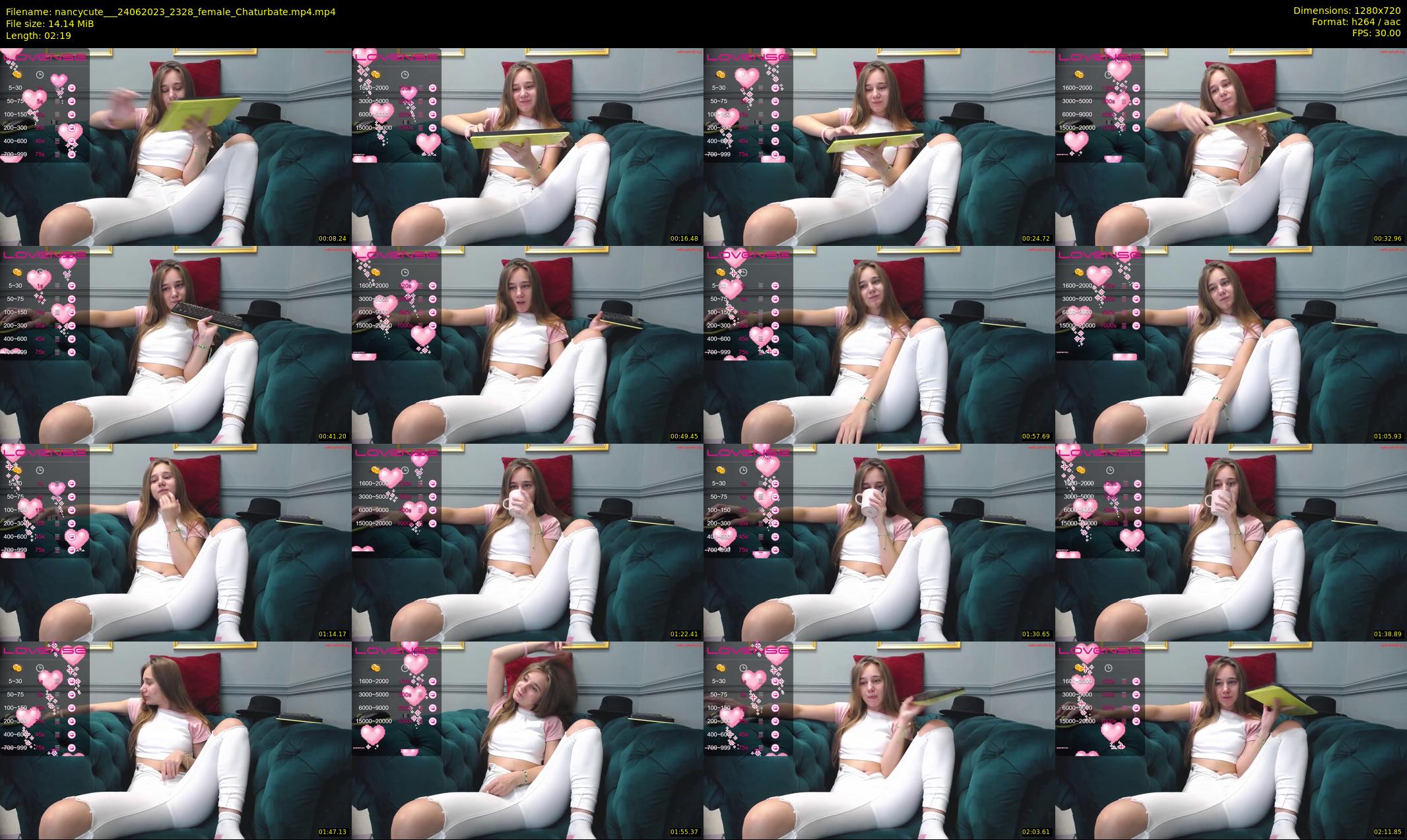 nancycute__ — 3 minute Chaturbate female cam show recording, 720p, Jun 24, 2023