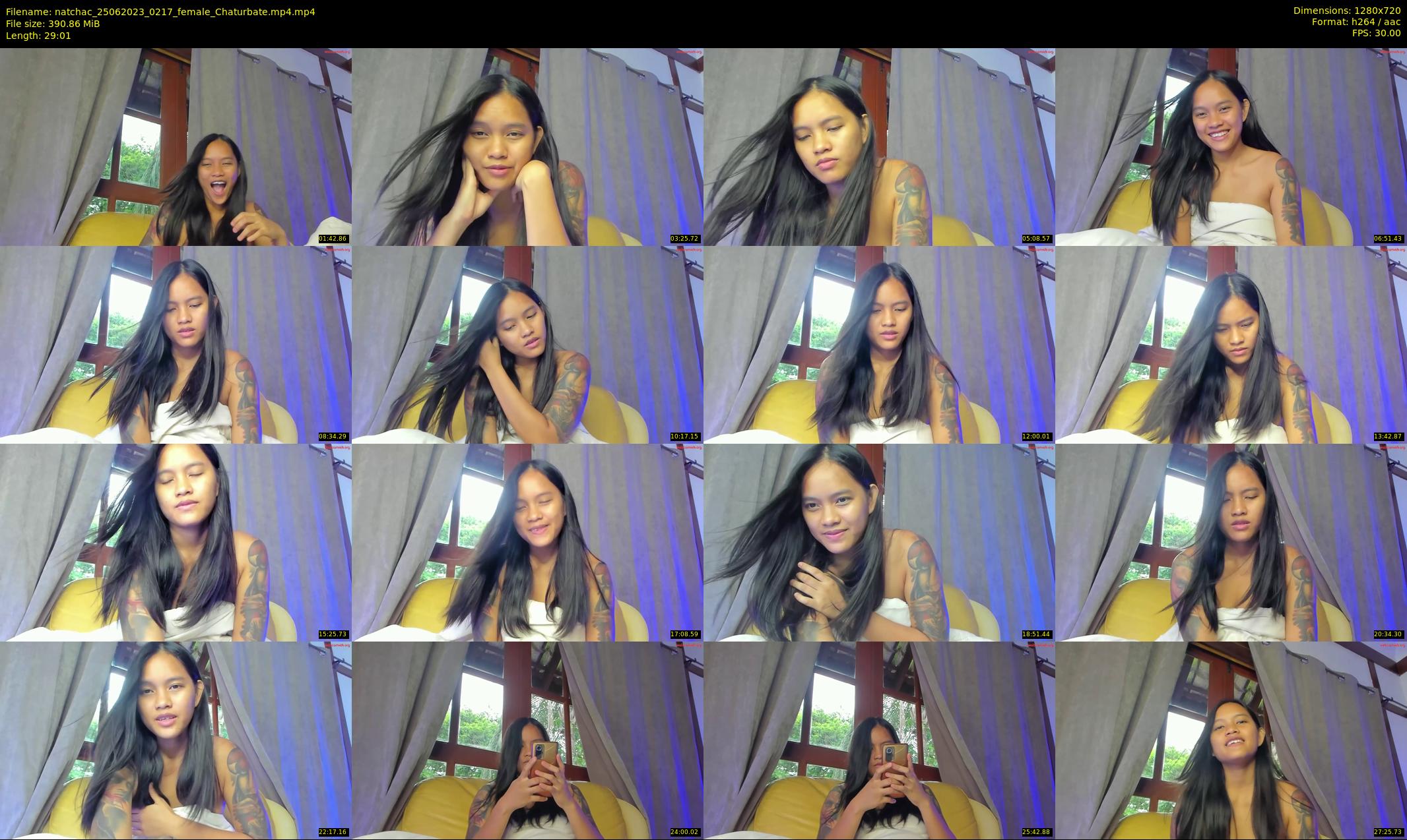 natchac — 30 minute Chaturbate female cam show recording, 720p, Jun 25, 2023