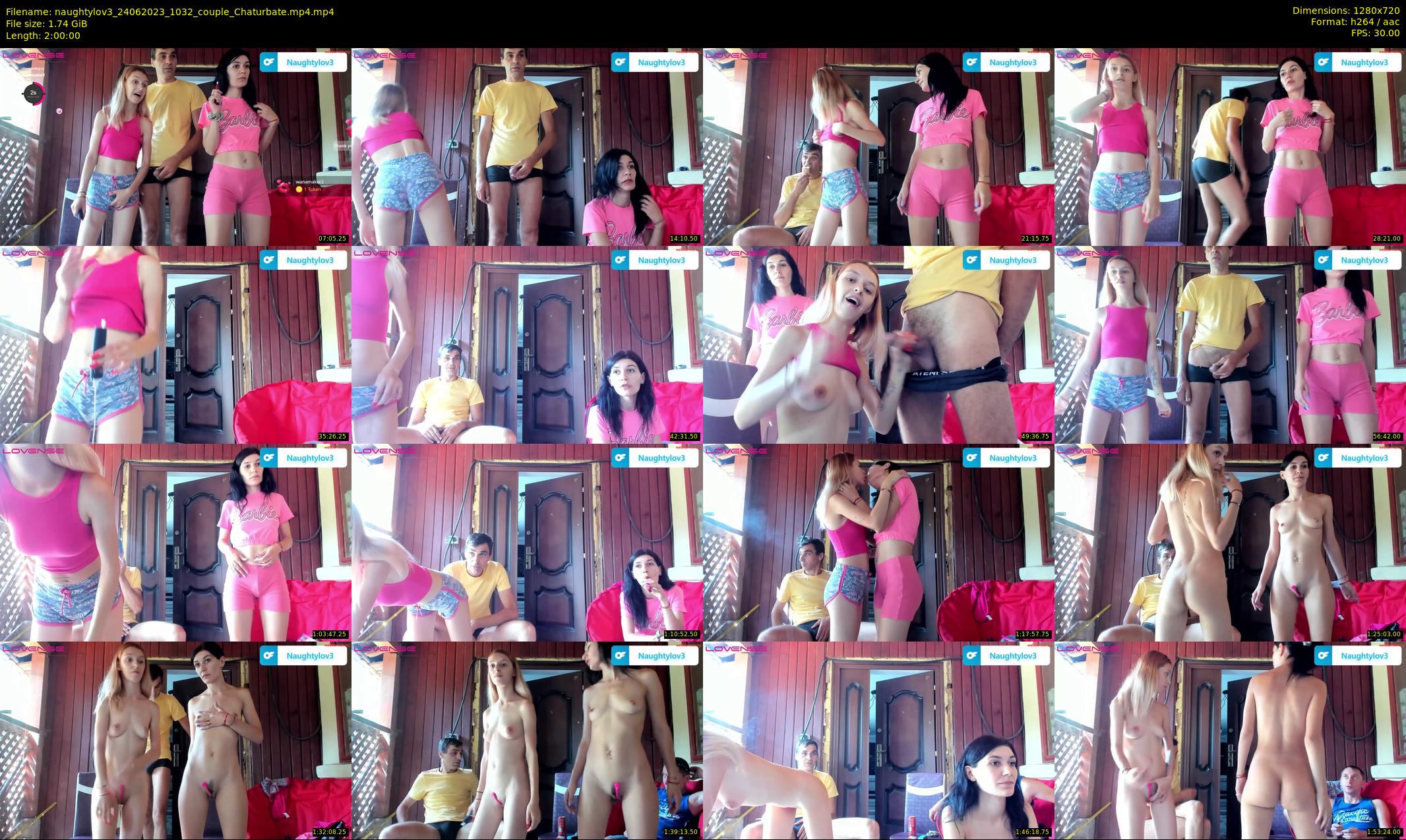 naughtylov3 — 120 minute Chaturbate couple cam show recording, 720p, Jun 24, 2023