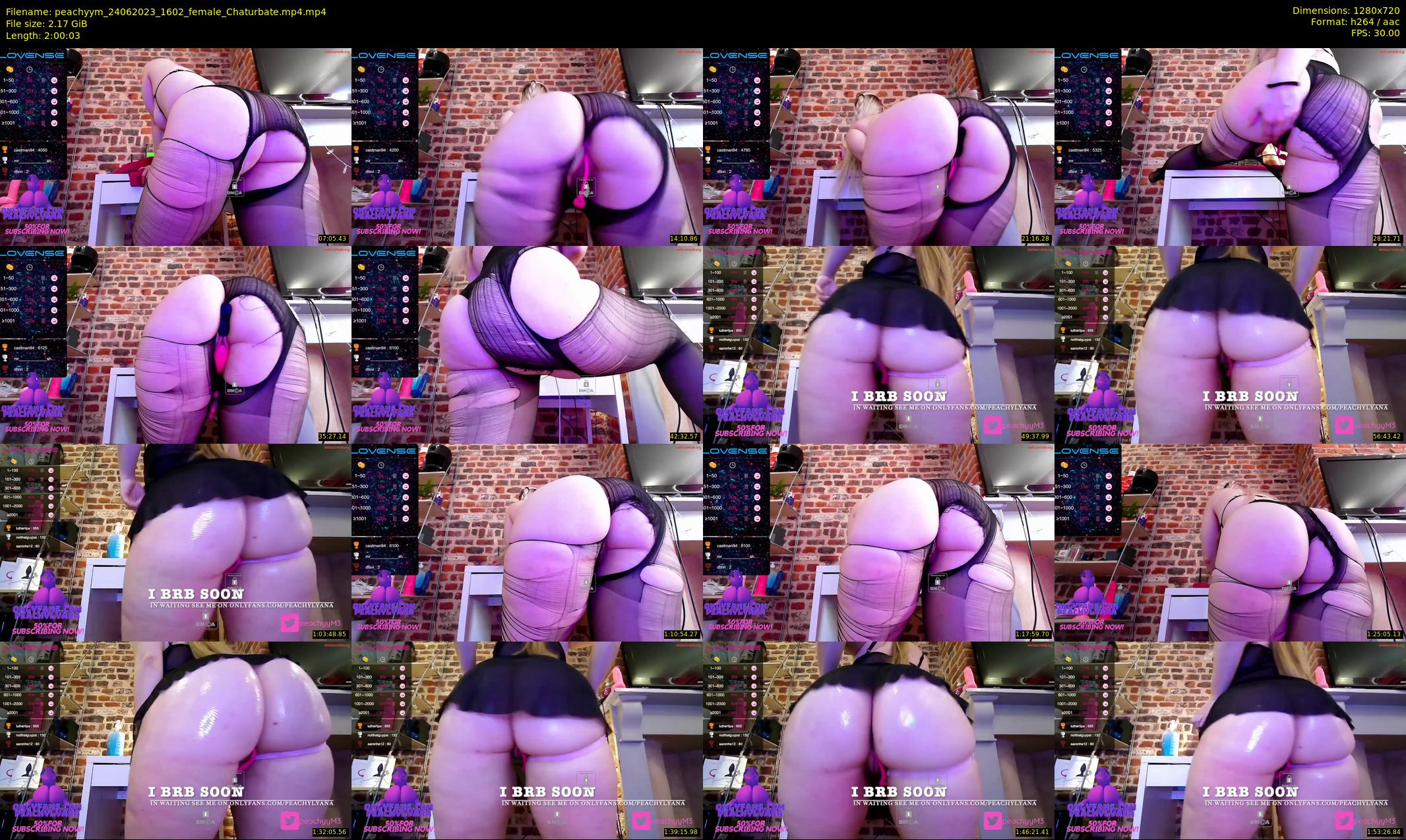 peachyym — 121 minute Chaturbate female cam show recording, 720p, Jun 24, 2023