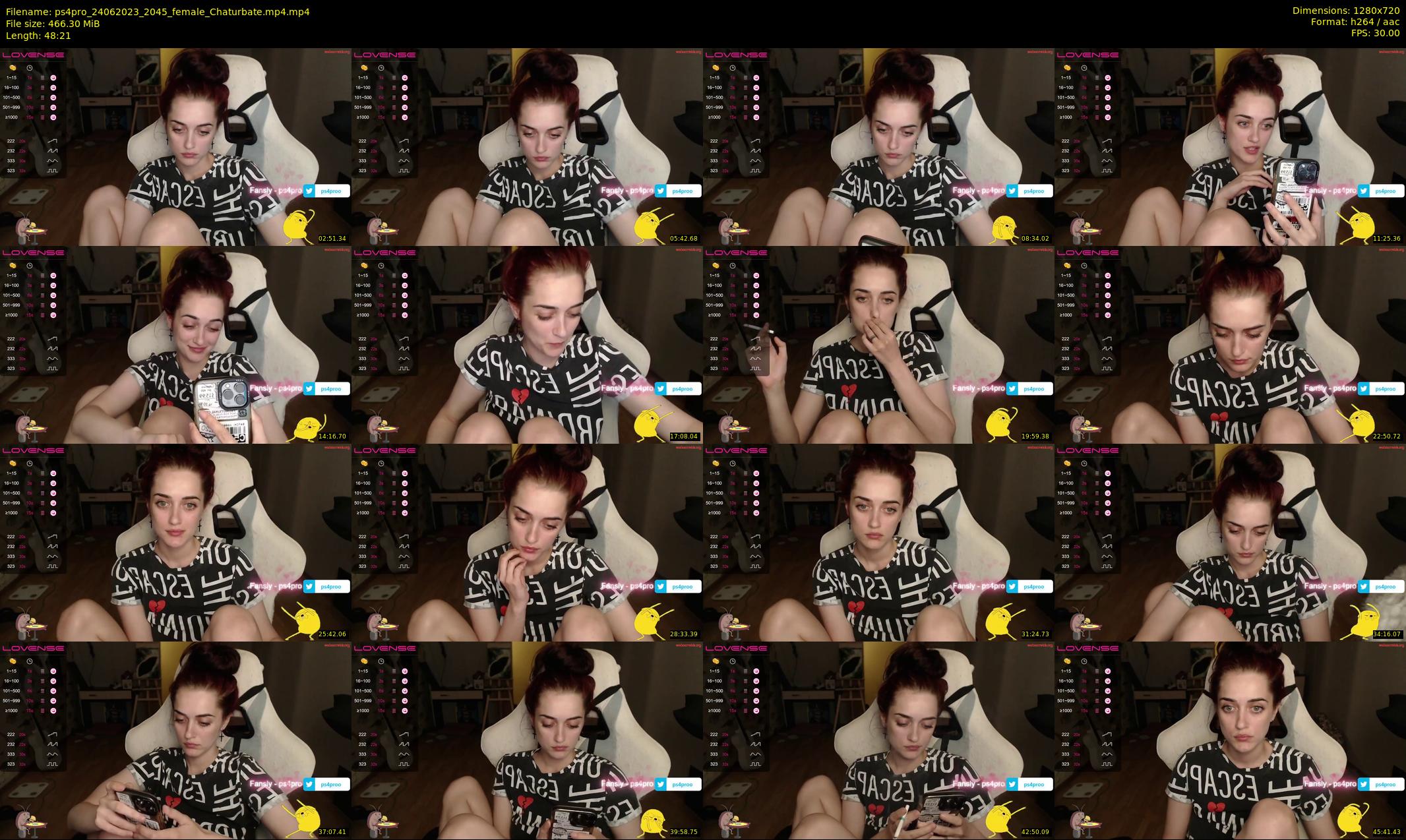 ps4pro — 49 minute Chaturbate female cam show recording, 720p, Jun 24, 2023