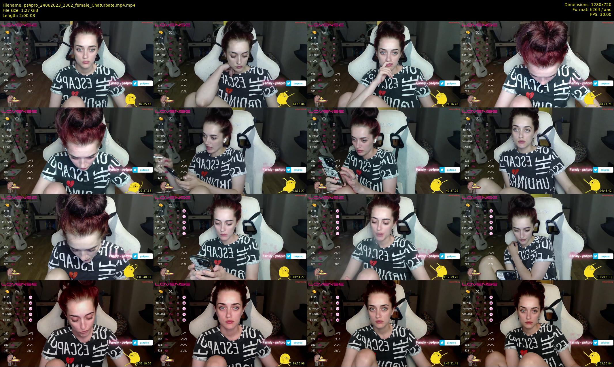 ps4pro — 121 minute Chaturbate female cam show recording, 720p, Jun 24, 2023