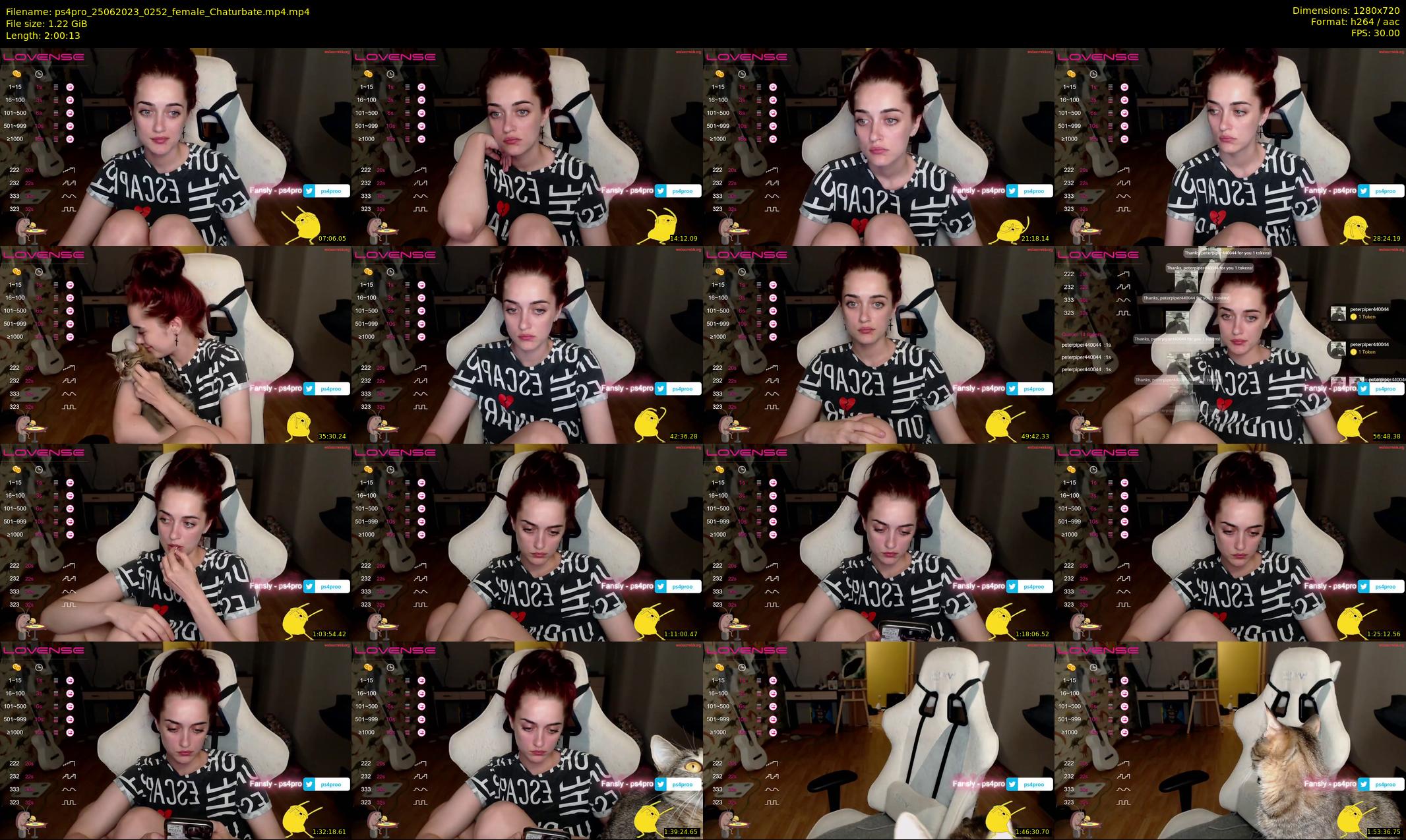 ps4pro — 121 minute Chaturbate female cam show recording, 720p, Jun 25, 2023