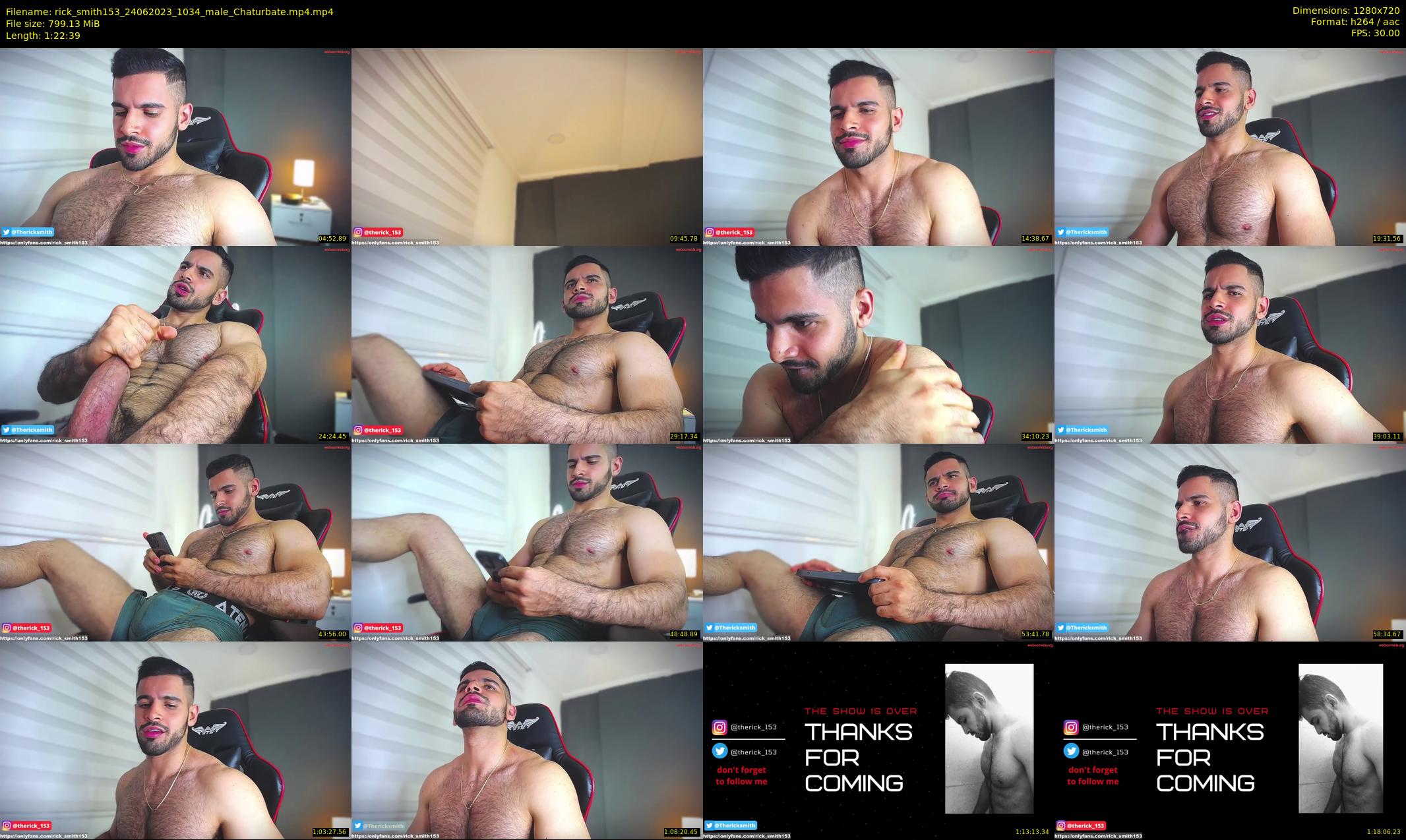rick_smith153 — 83 minute Chaturbate male cam show recording, 720p, Jun 24, 2023