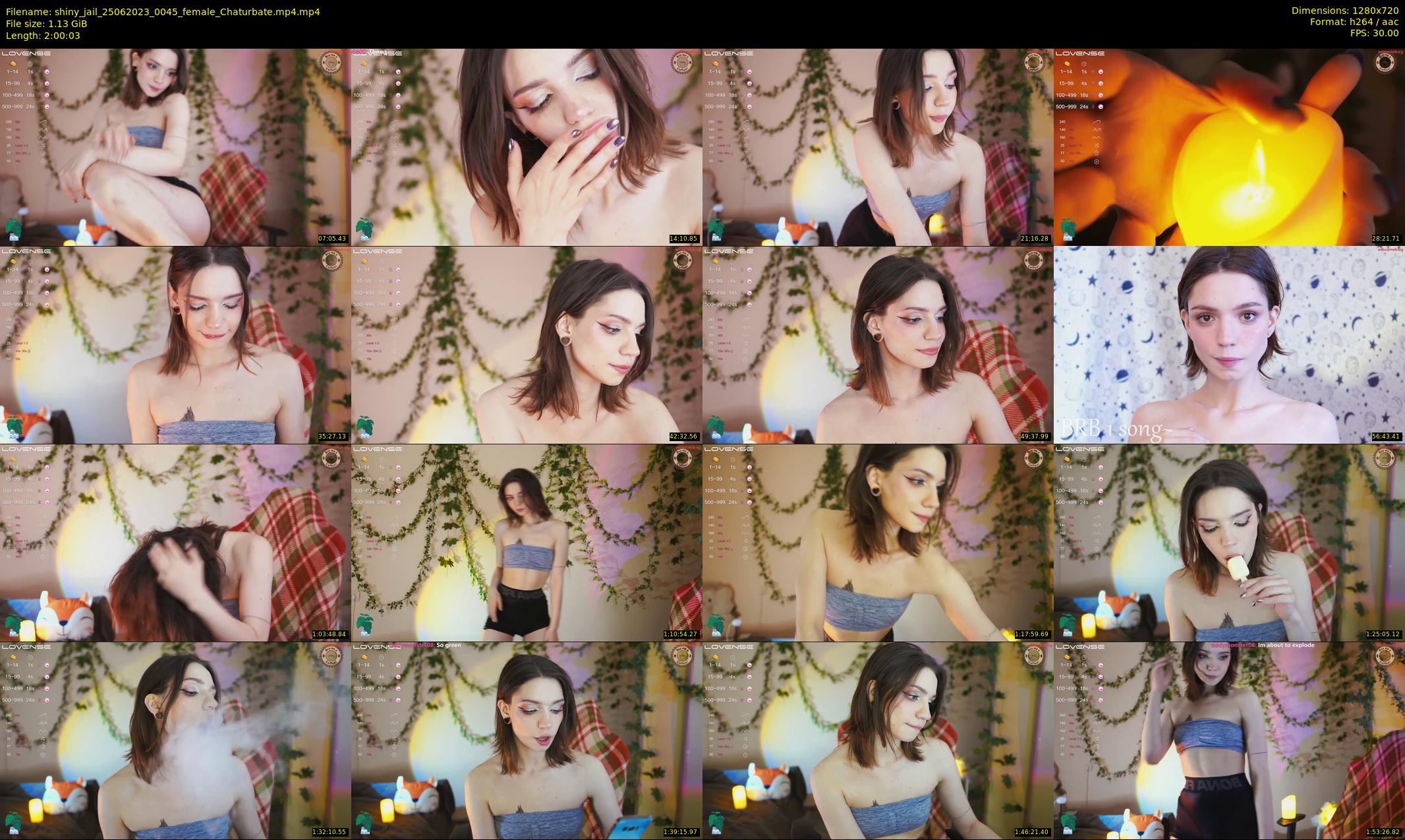 shiny_jail — 121 minute Chaturbate female cam show recording, 720p, Jun 25, 2023