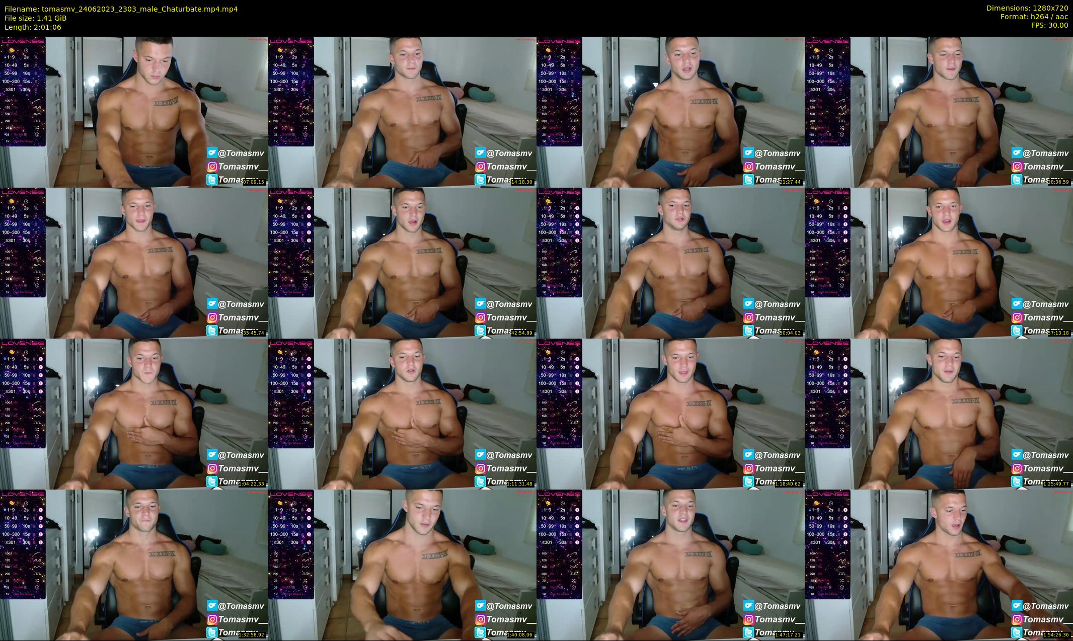 tomasmv — 122 minute Chaturbate male cam show recording, 720p, Jun 24, 2023
