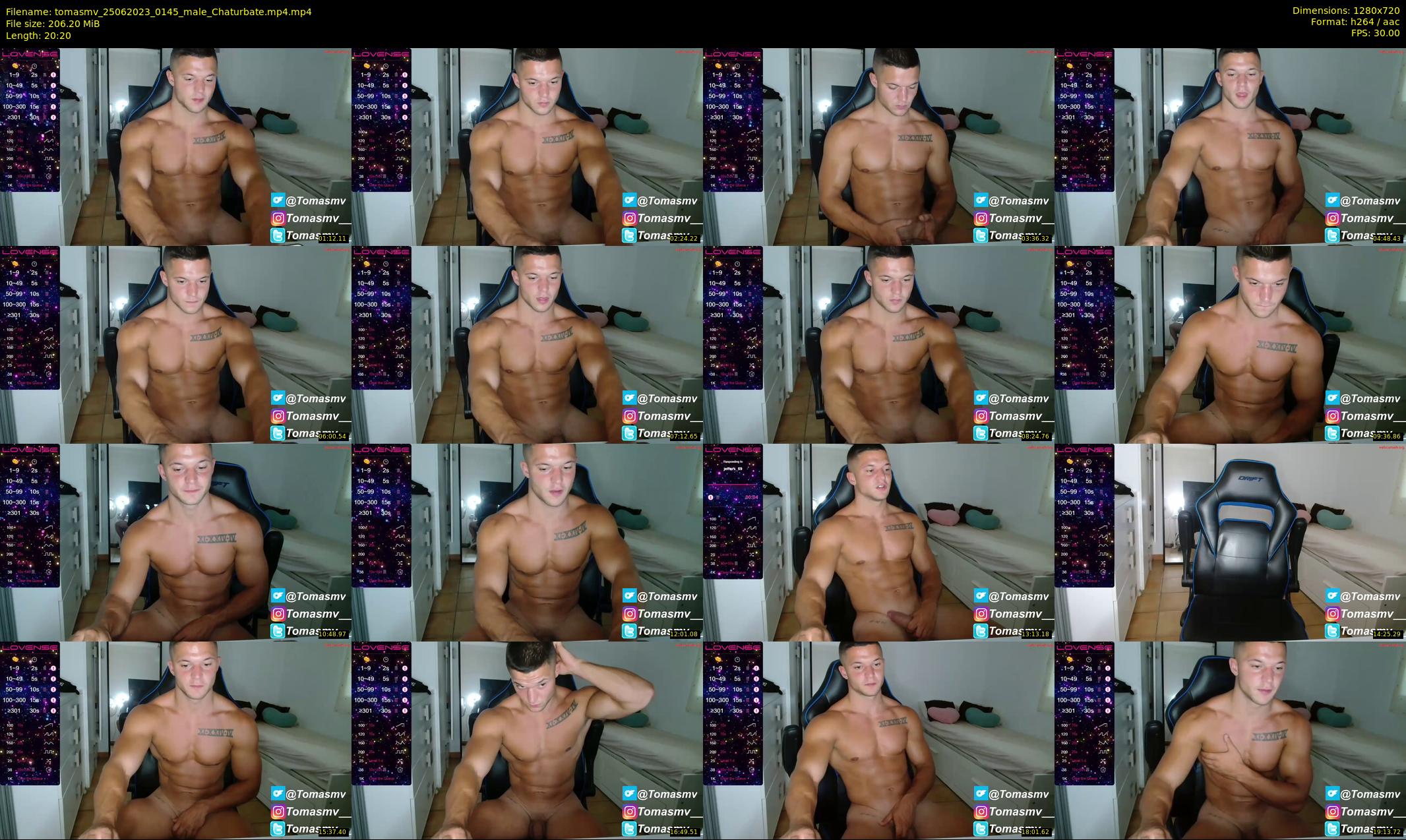 tomasmv — 21 minute Chaturbate male cam show recording, 720p, Jun 25, 2023