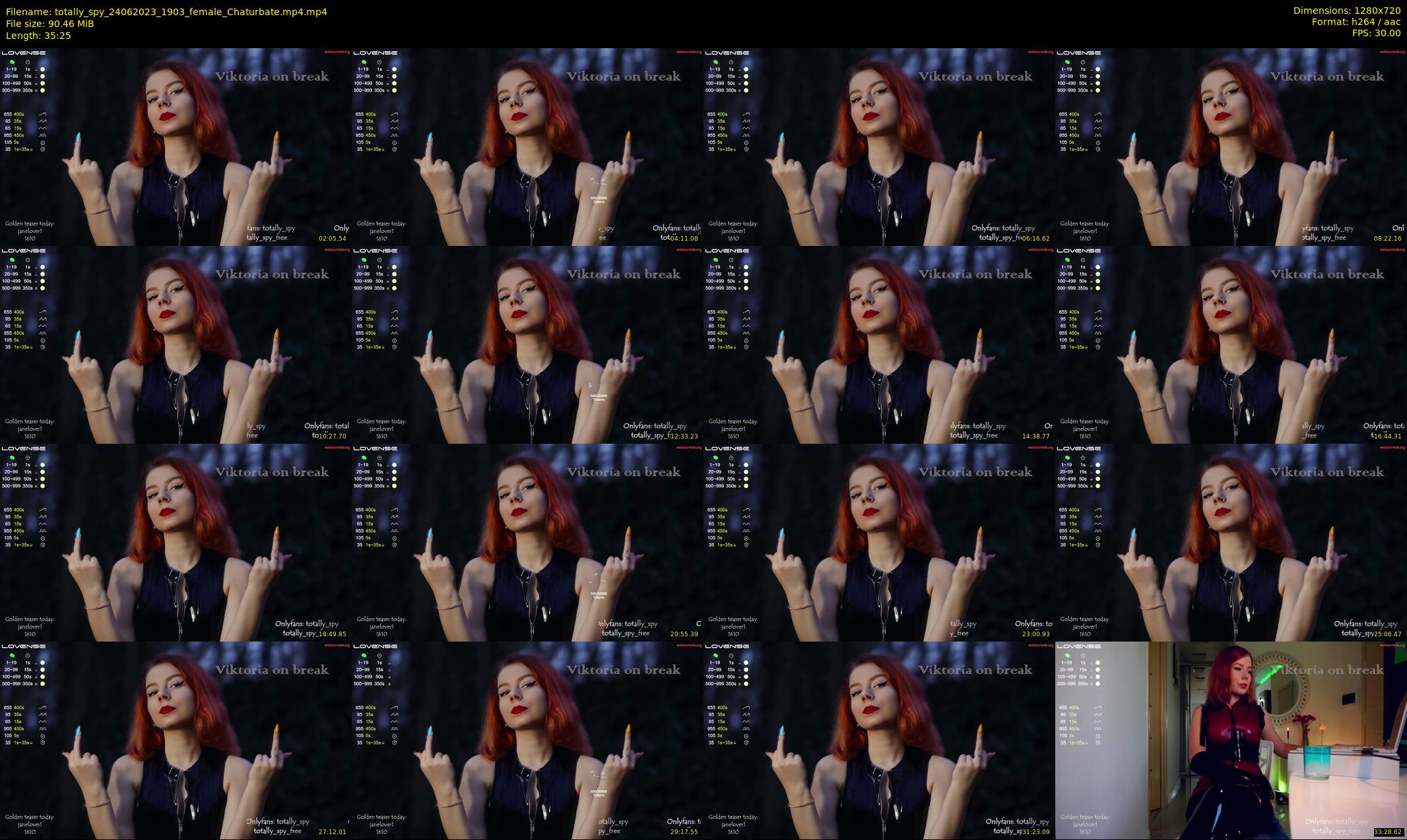 totally_spy — 36 minute Chaturbate female cam show recording, 720p, Jun 24, 2023