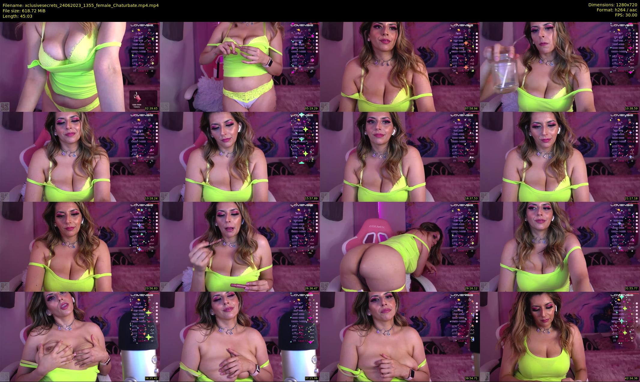 xclusivesecrets — 46 minute Chaturbate female cam show recording, 720p, Jun 24, 2023