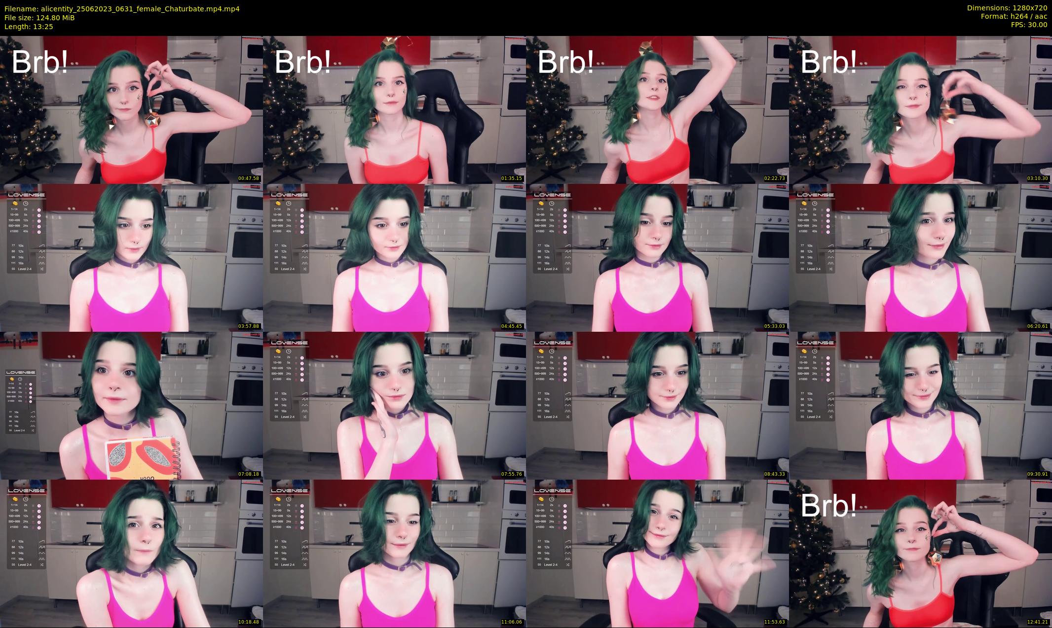 alicentity — 14 minute Chaturbate female cam show recording, 720p, Jun 25, 2023