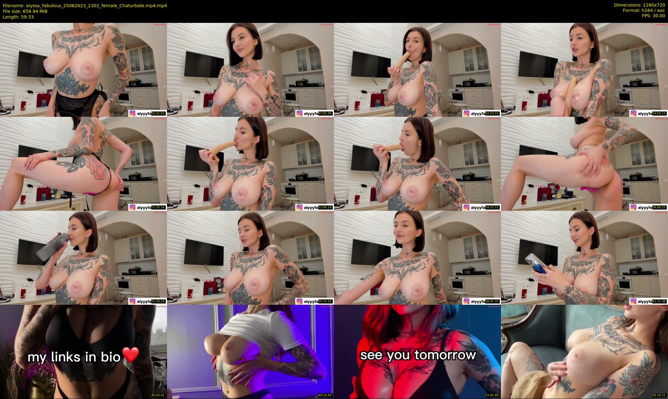 alyssa_fabulous — 60 minute Chaturbate female cam show recording, 720p, Jun 25, 2023